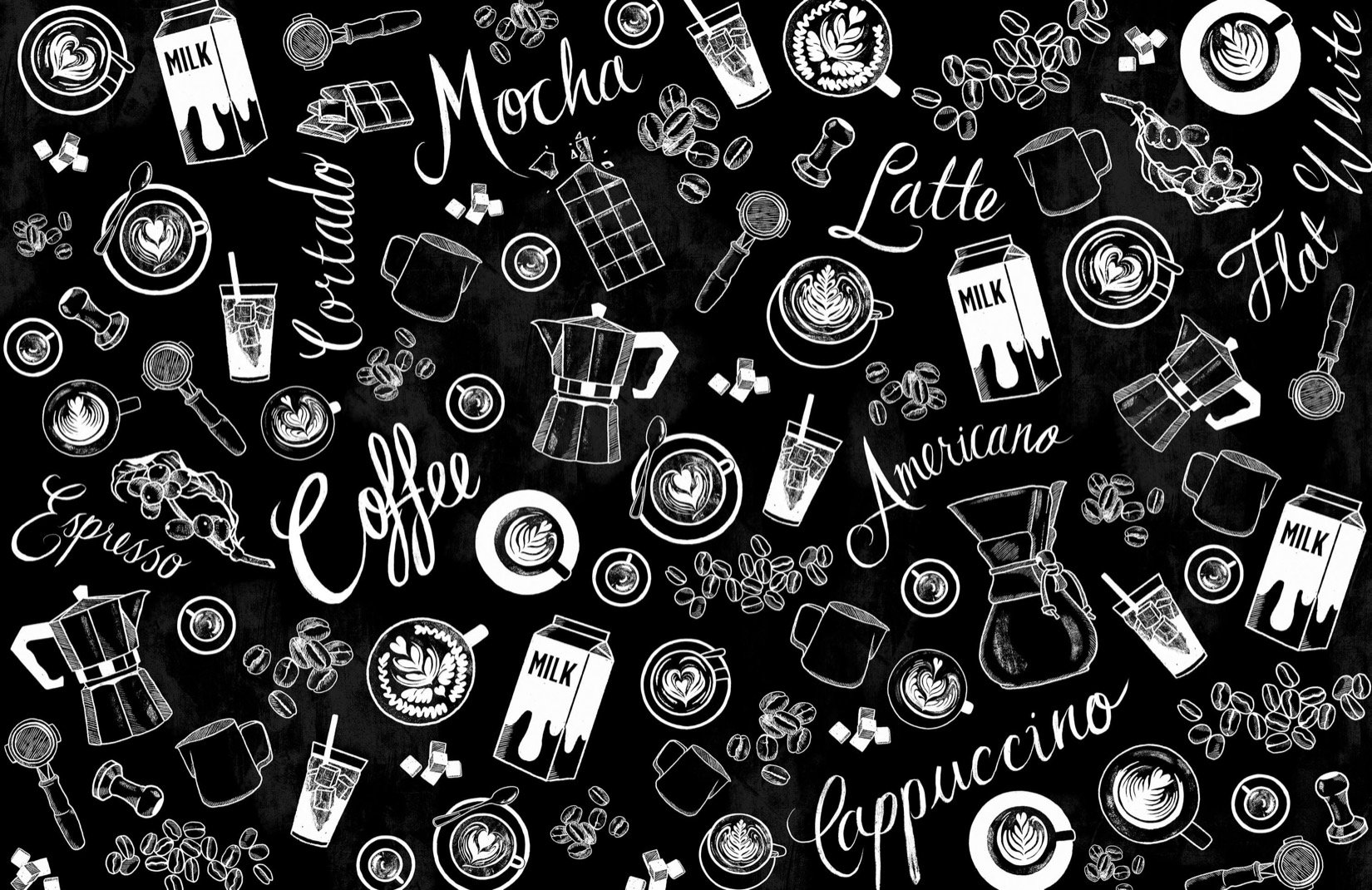 Coffee Pattern Wallpapers