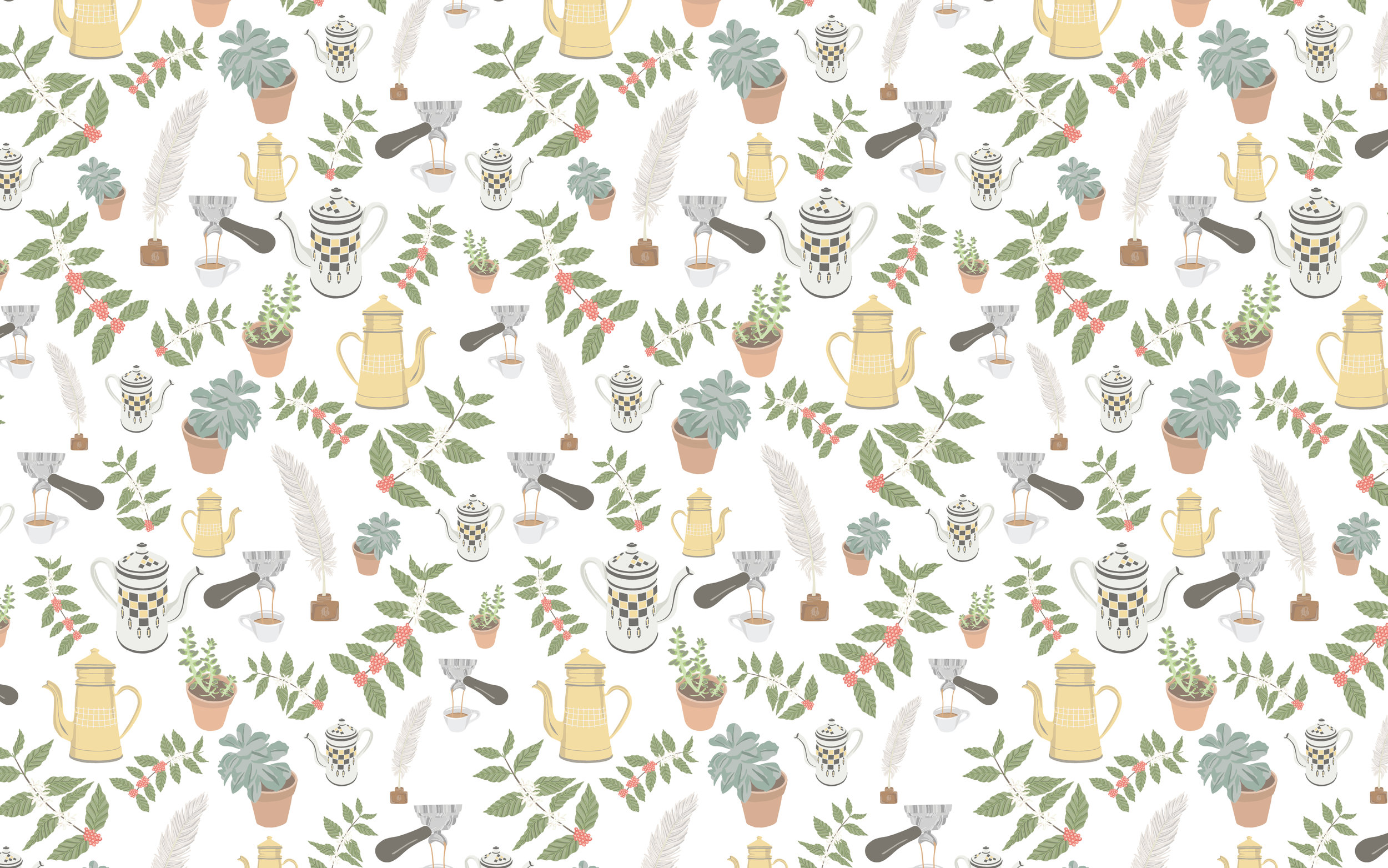 Coffee Pattern Wallpapers