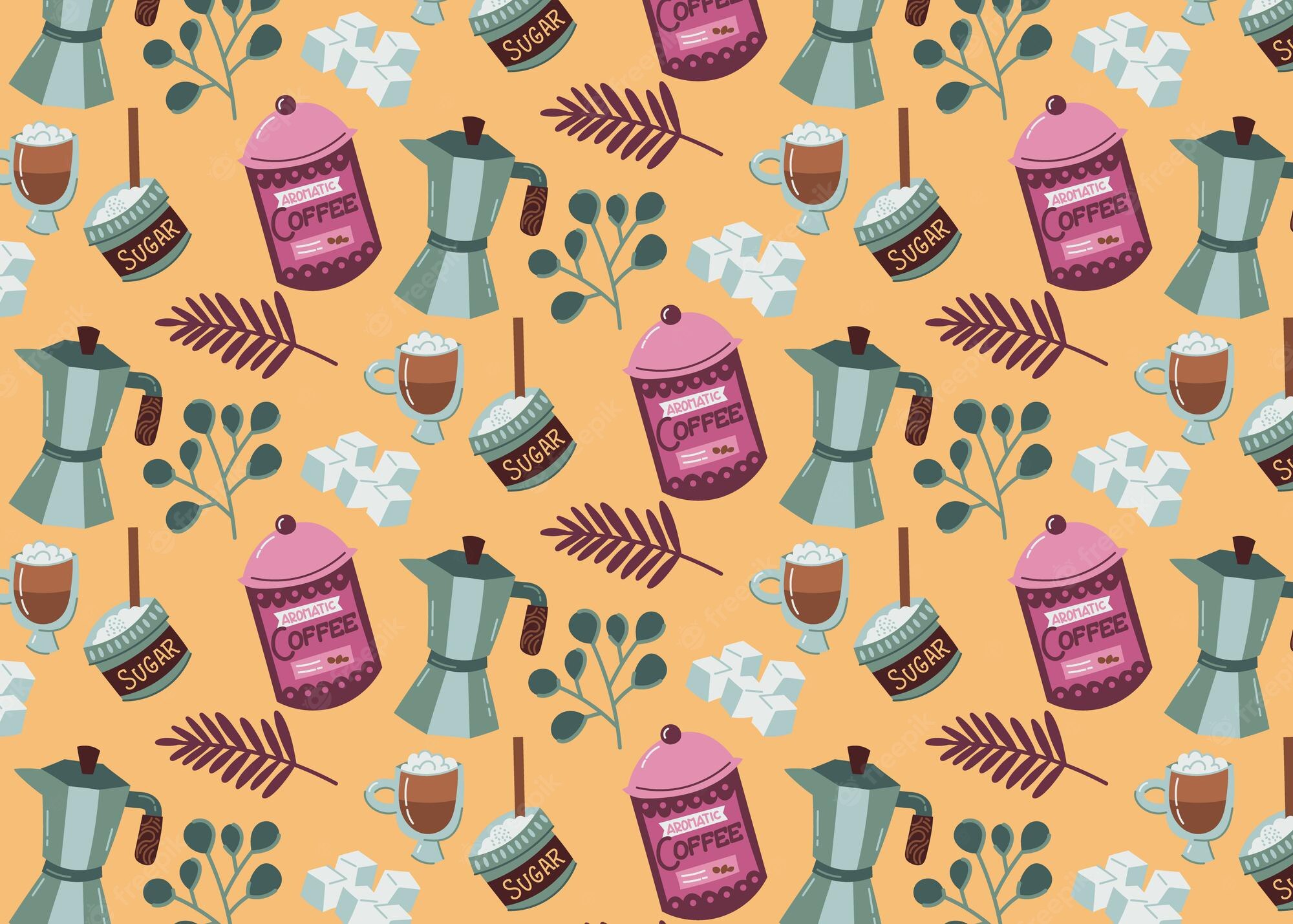 Coffee Pattern Wallpapers