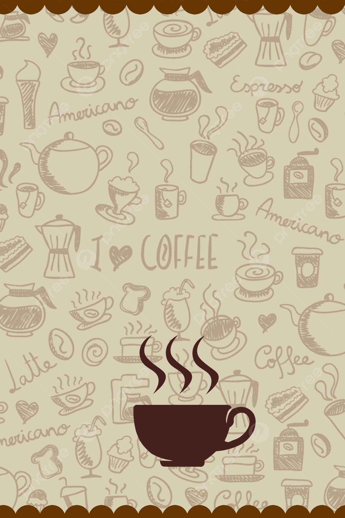 Coffee Pattern Wallpapers