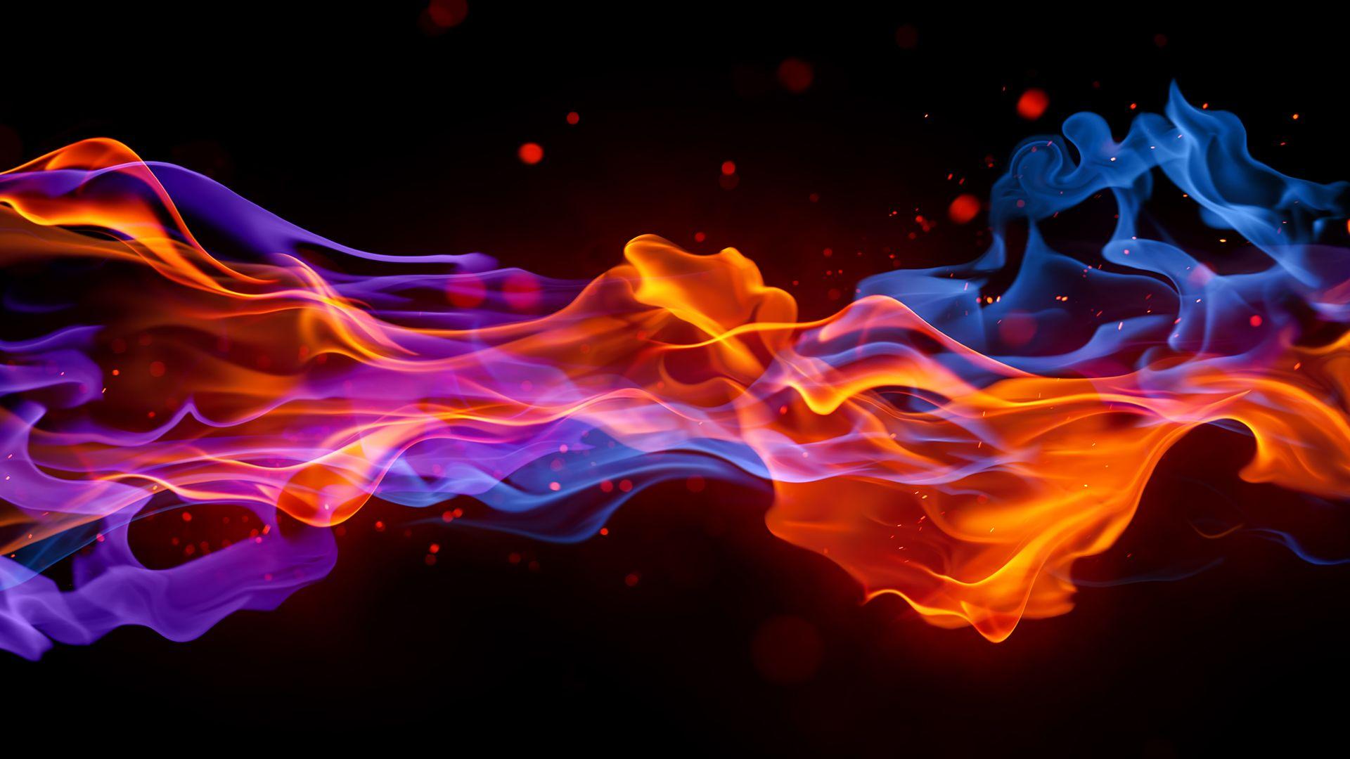 Colorful Fire Cool Wallpapers