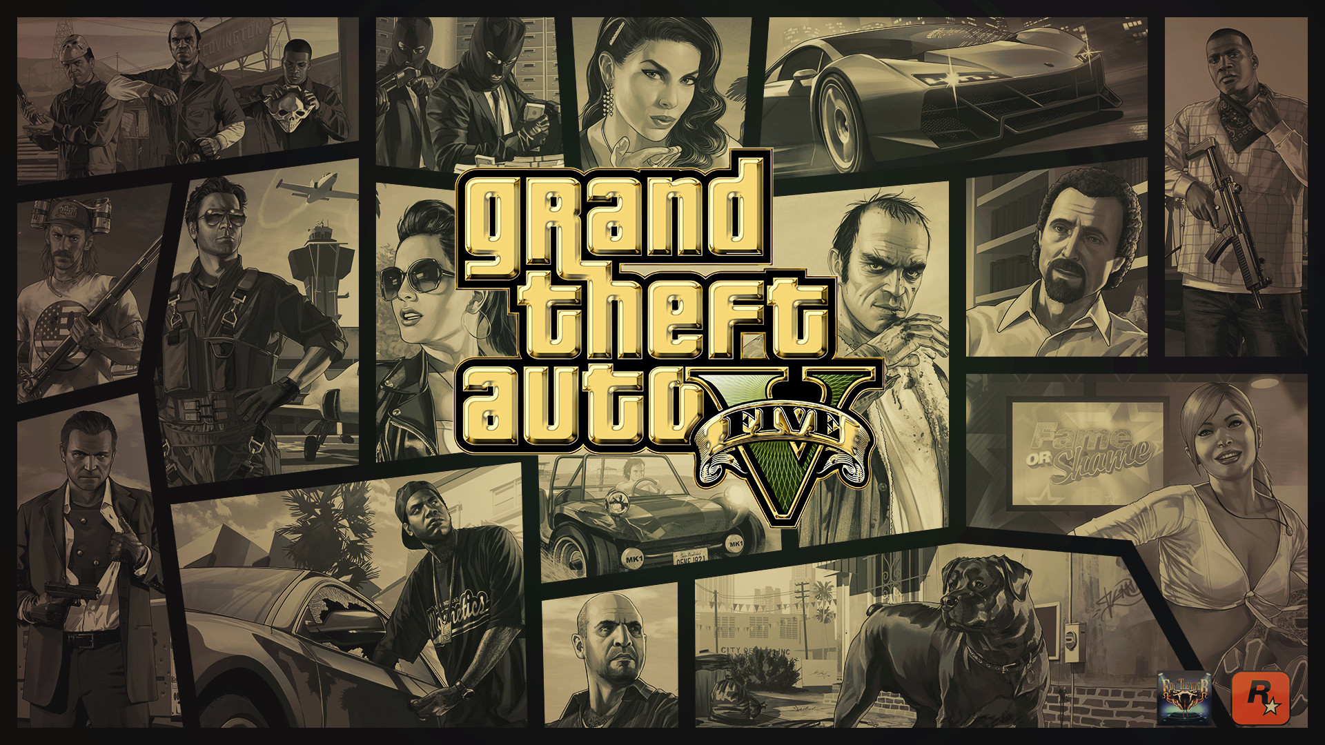 Cool Gta 5 Logo Wallpapers