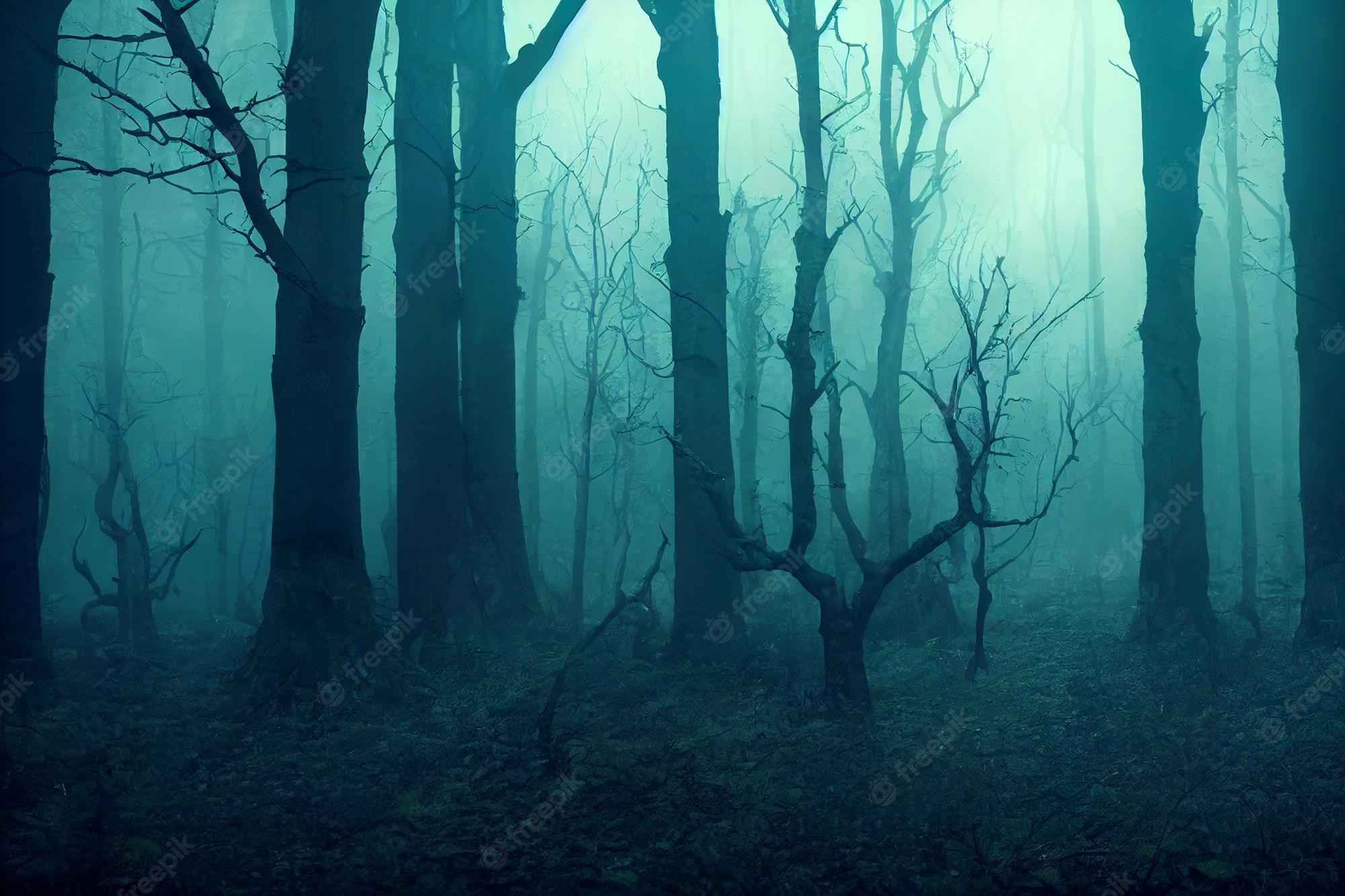 Creepy Foggy Forest Wallpapers