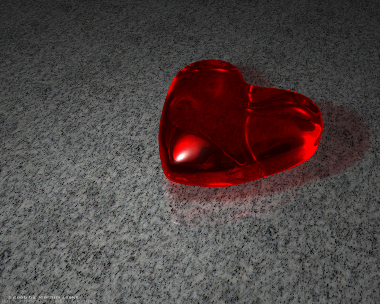 Crystal Shattered Glass Heart Wallpapers