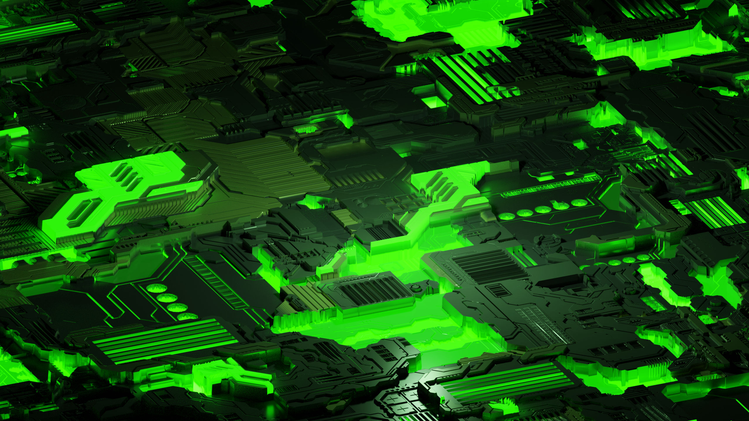 Cyber Green Color Wallpapers