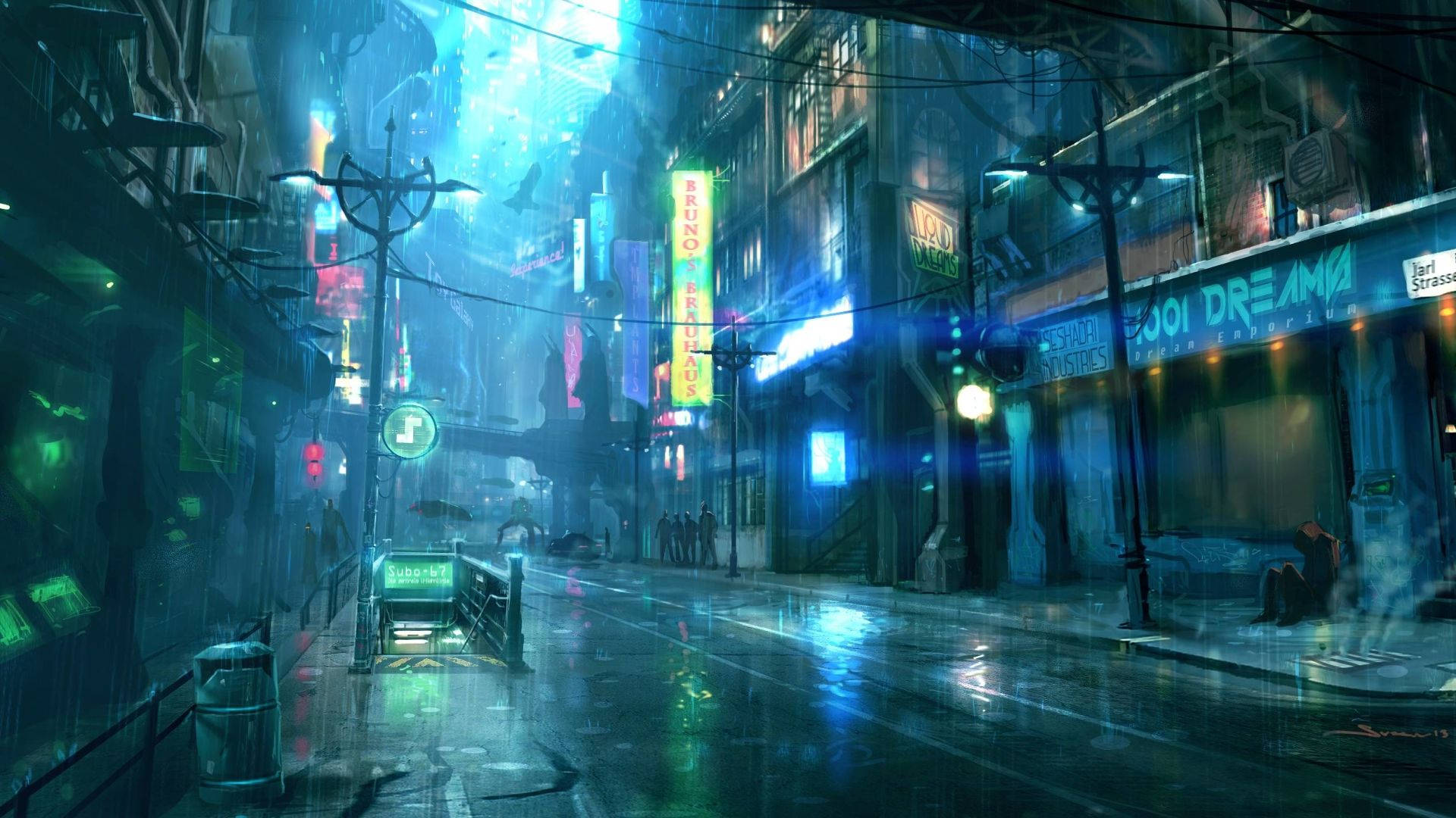 Cyberpunk Blue Wallpapers