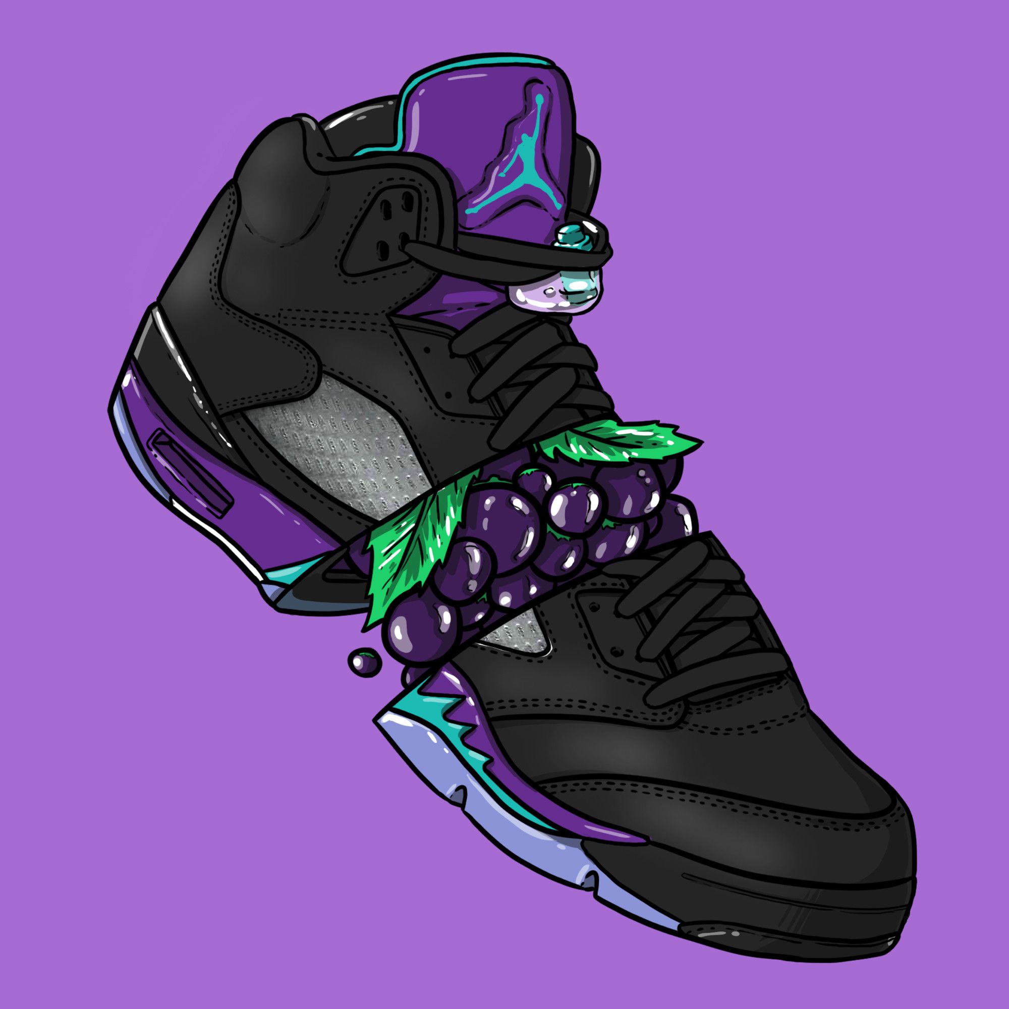 Dark Purple Sneakers Wallpapers