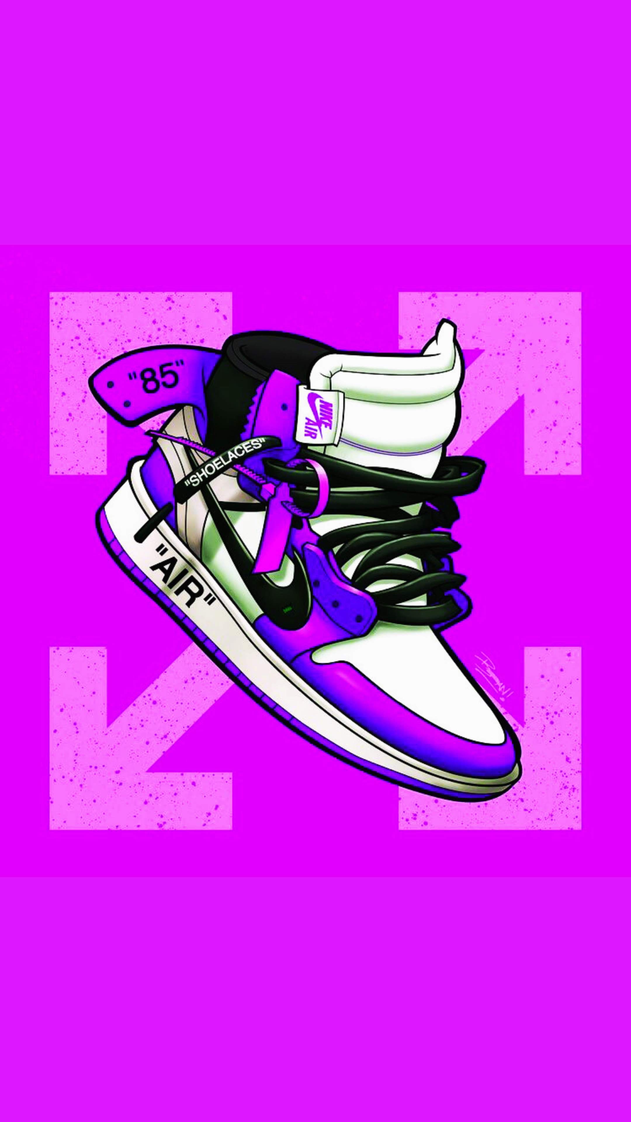 Dark Purple Sneakers Wallpapers