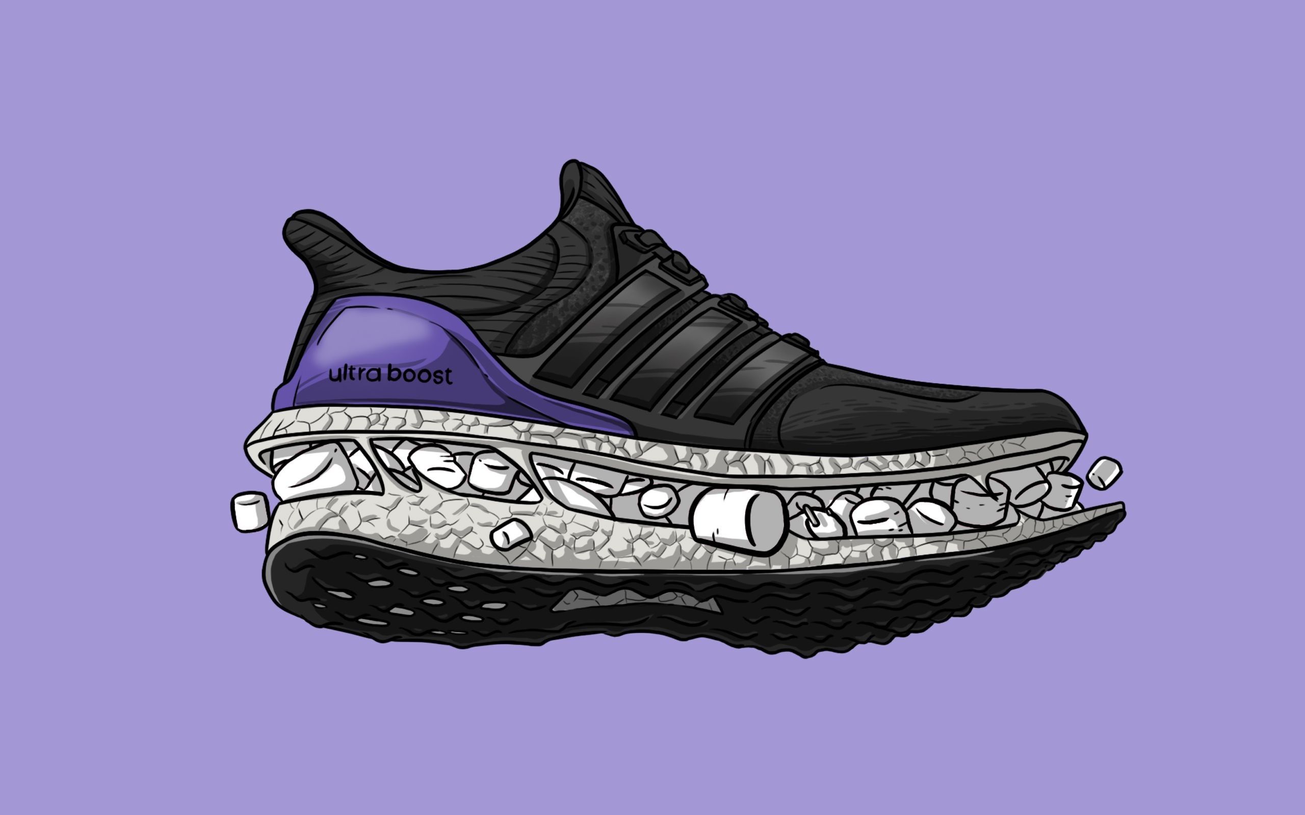 Dark Purple Sneakers Wallpapers