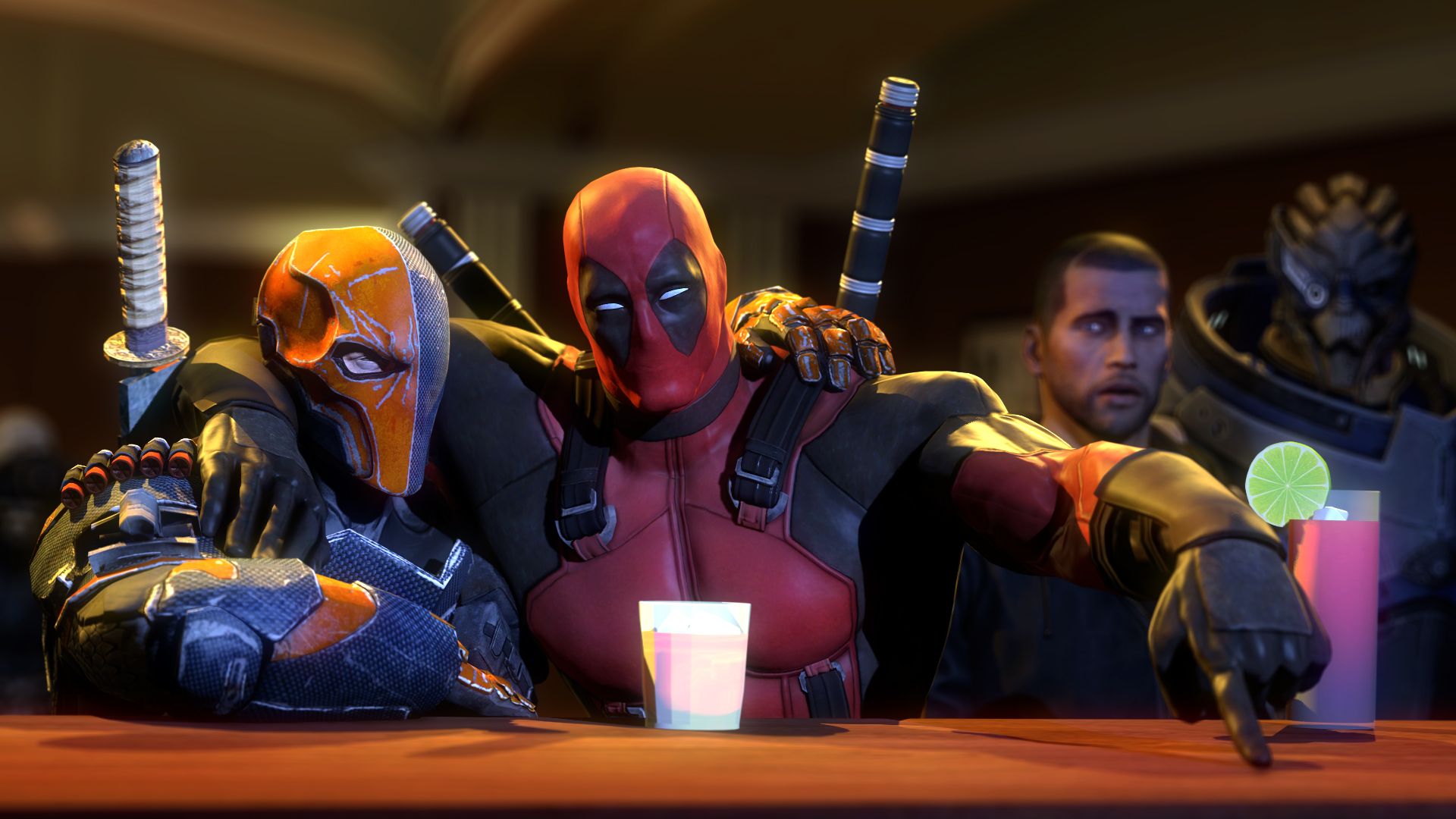 Deadpool Vs Deathstroke Stop Motion Wallpapers