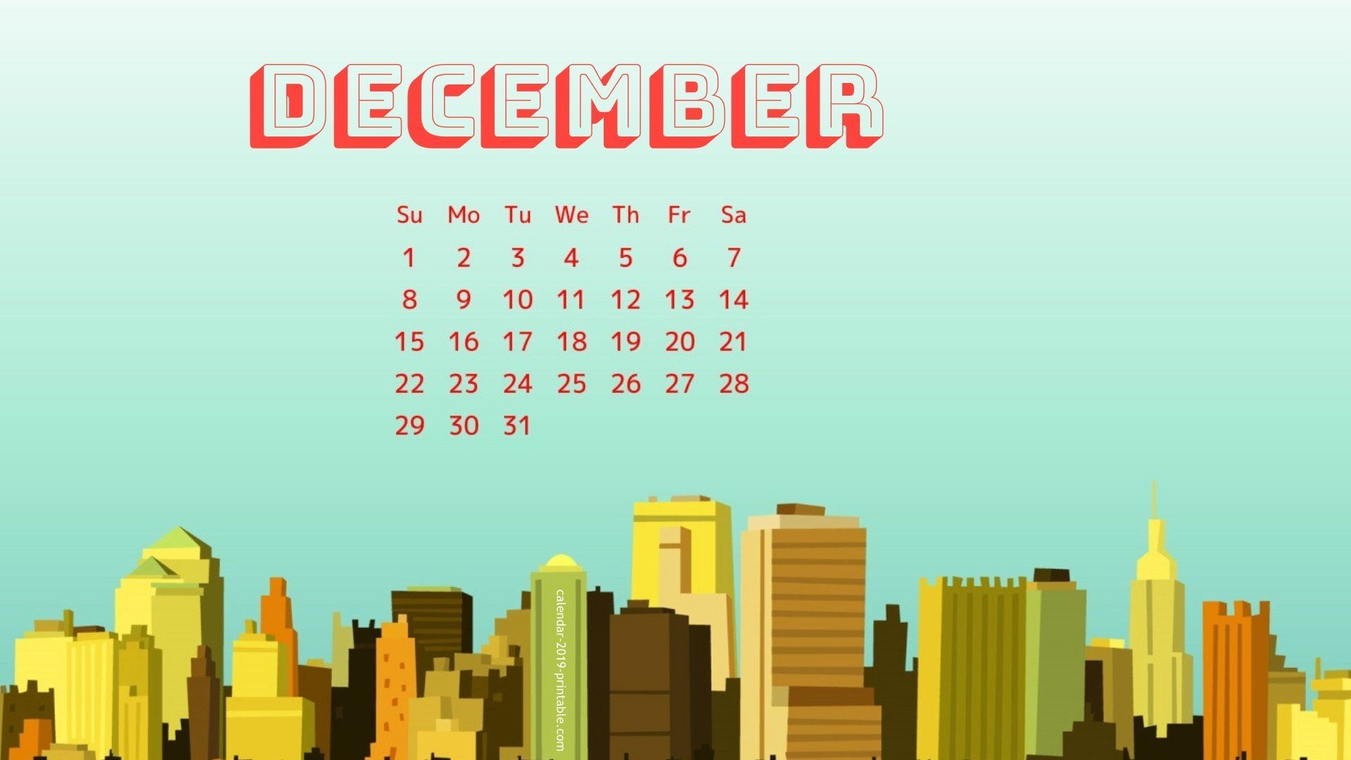 December 2019 Desktop Wallpapers