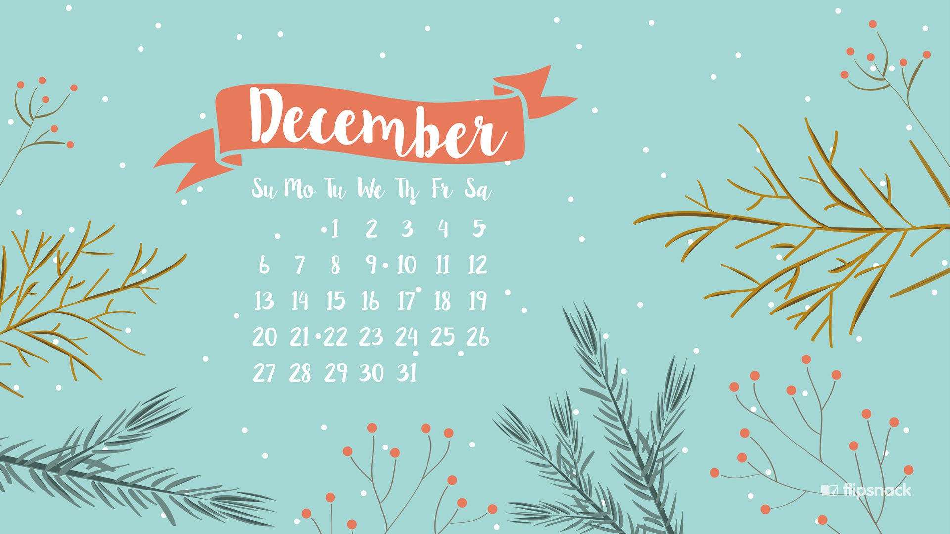 December 2020 Calendar Wallpapers