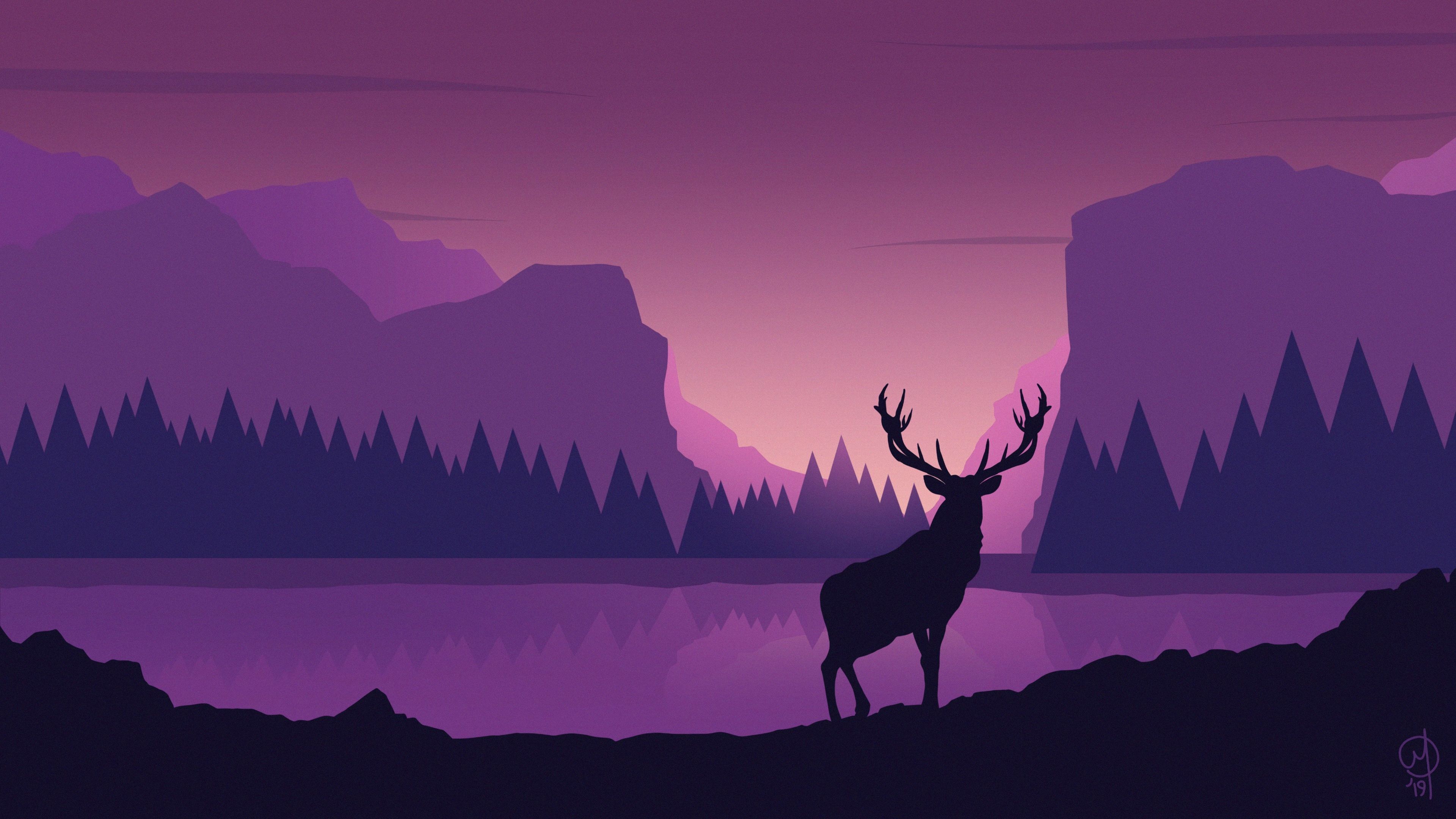 Deer Art Wallpapers