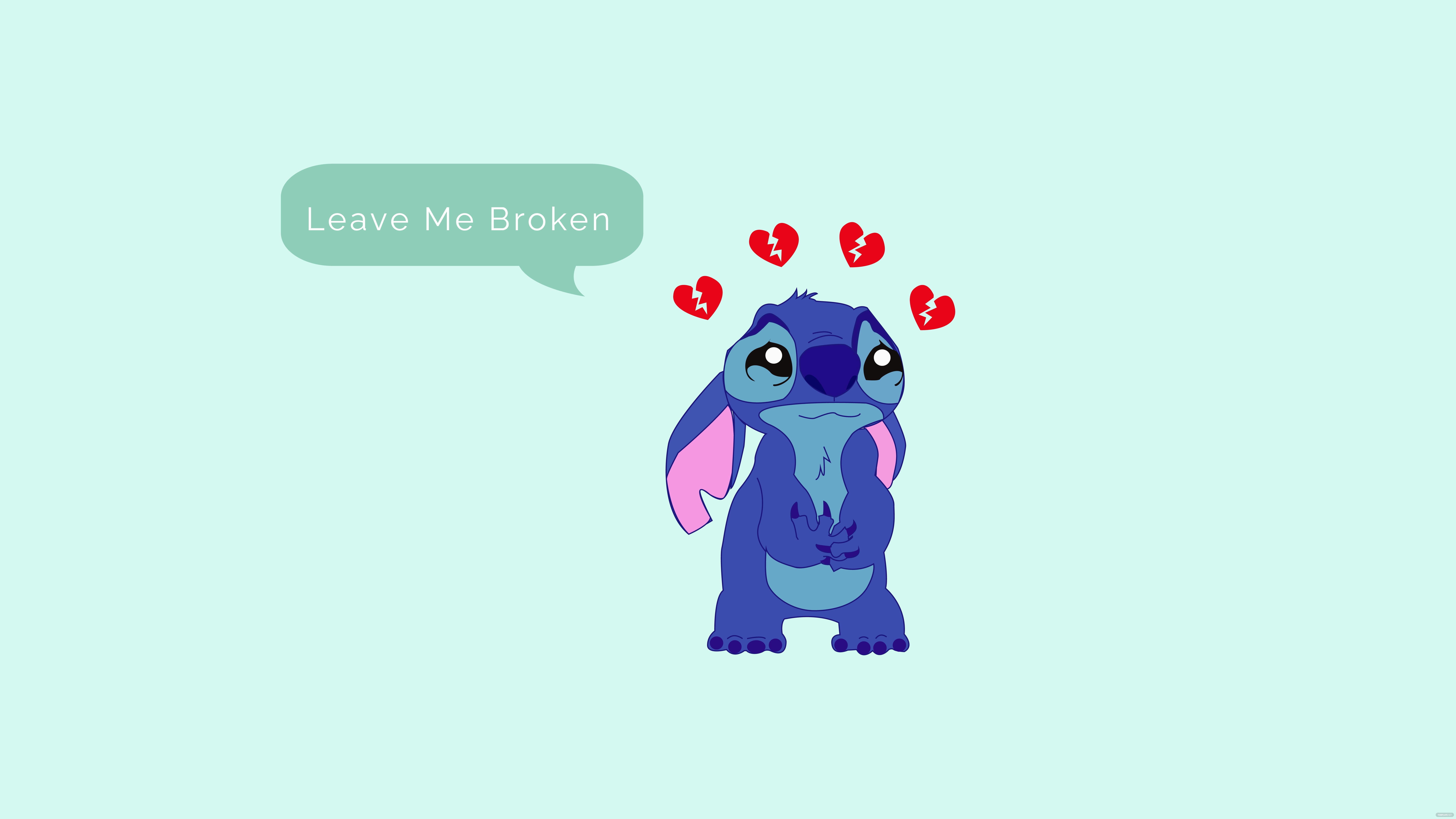 Depressed Sad Stitch Wallpapers