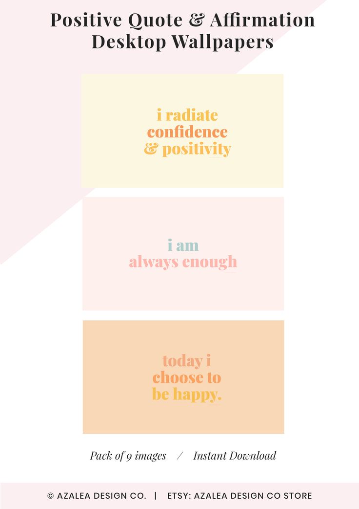 Desktop Affirmation Wallpapers