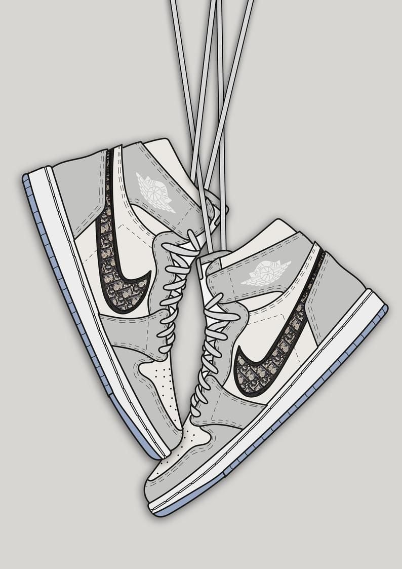 Dior Jordan 1 Wallpapers