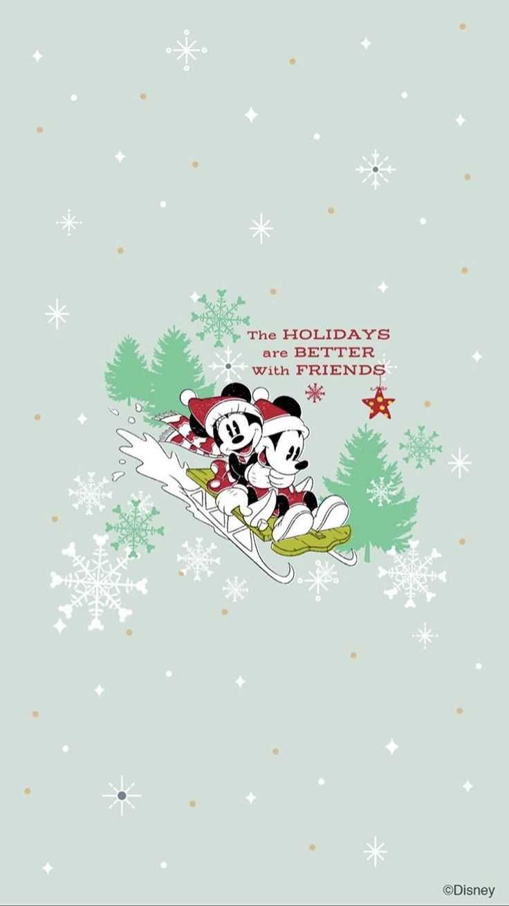 Disney Christmas Iphone Wallpapers