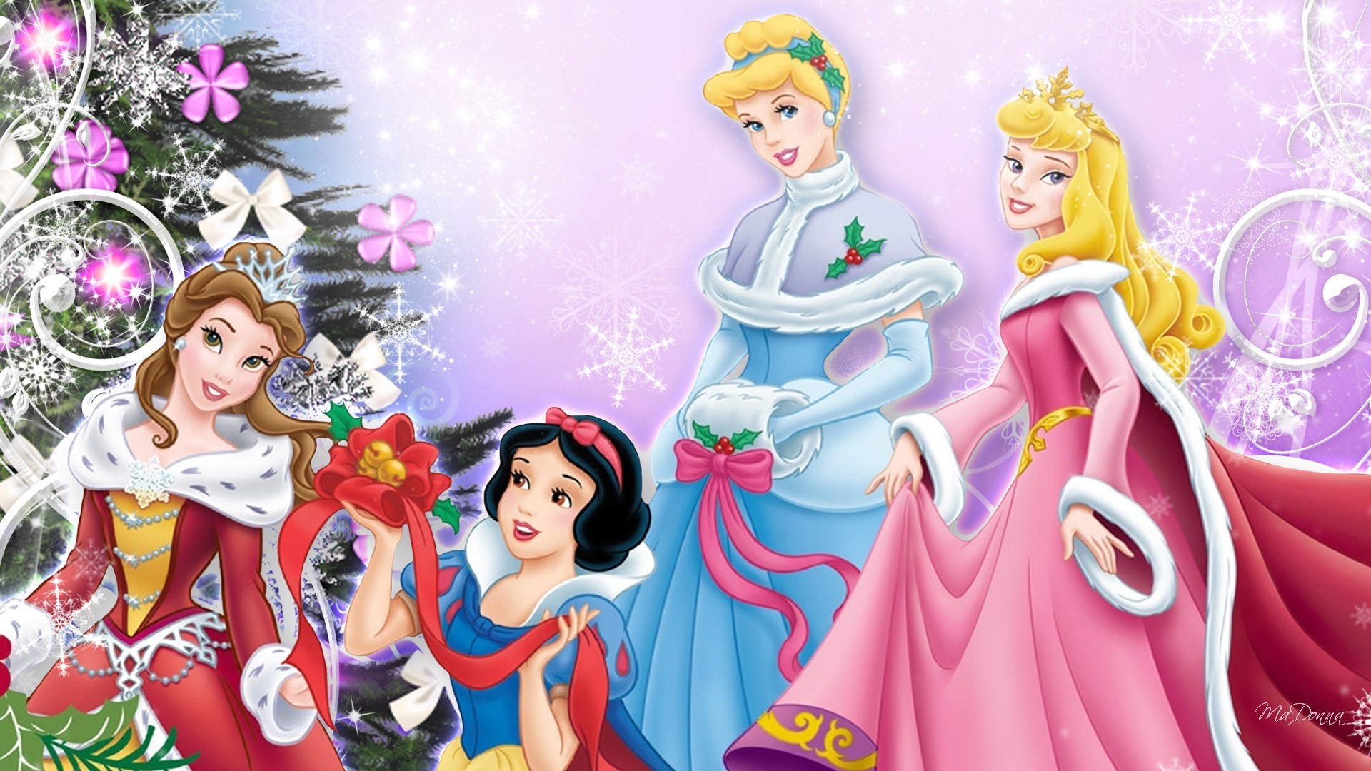 Disney Princess Christmas Wallpapers