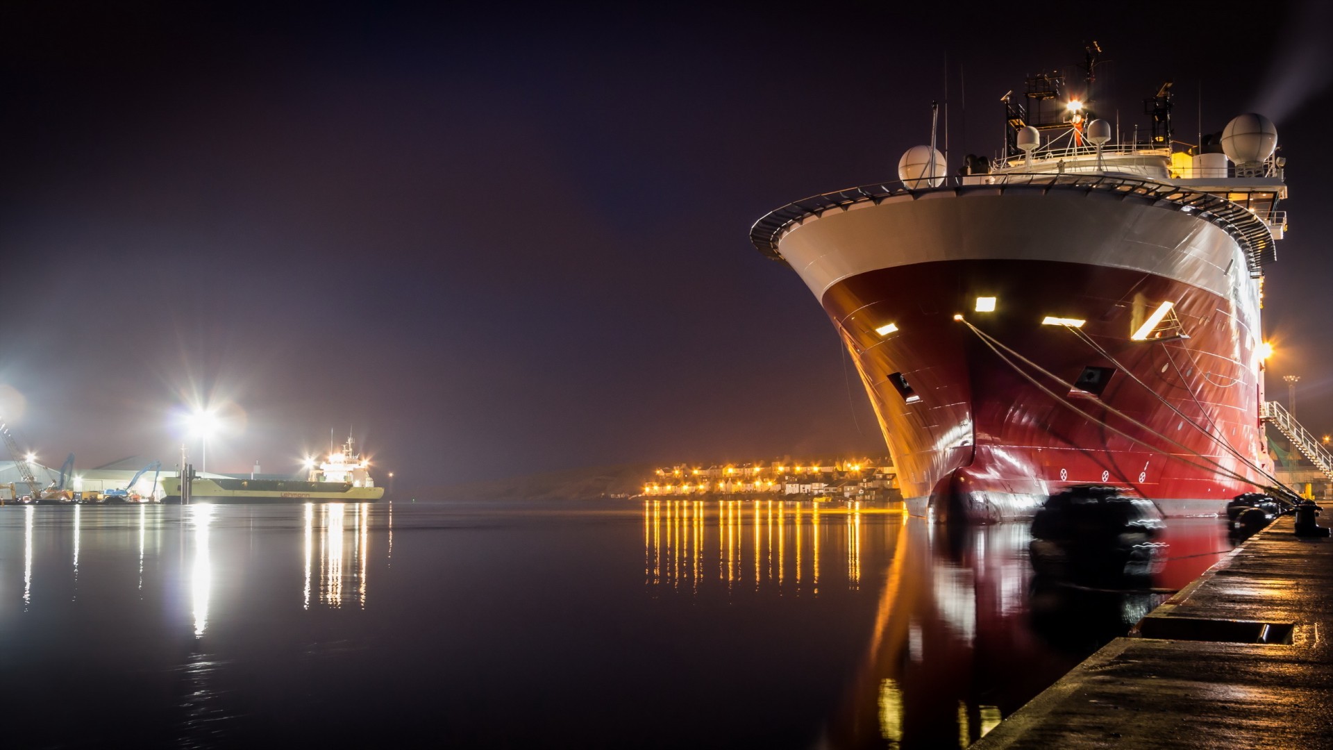 Docks At Night Wallpapers