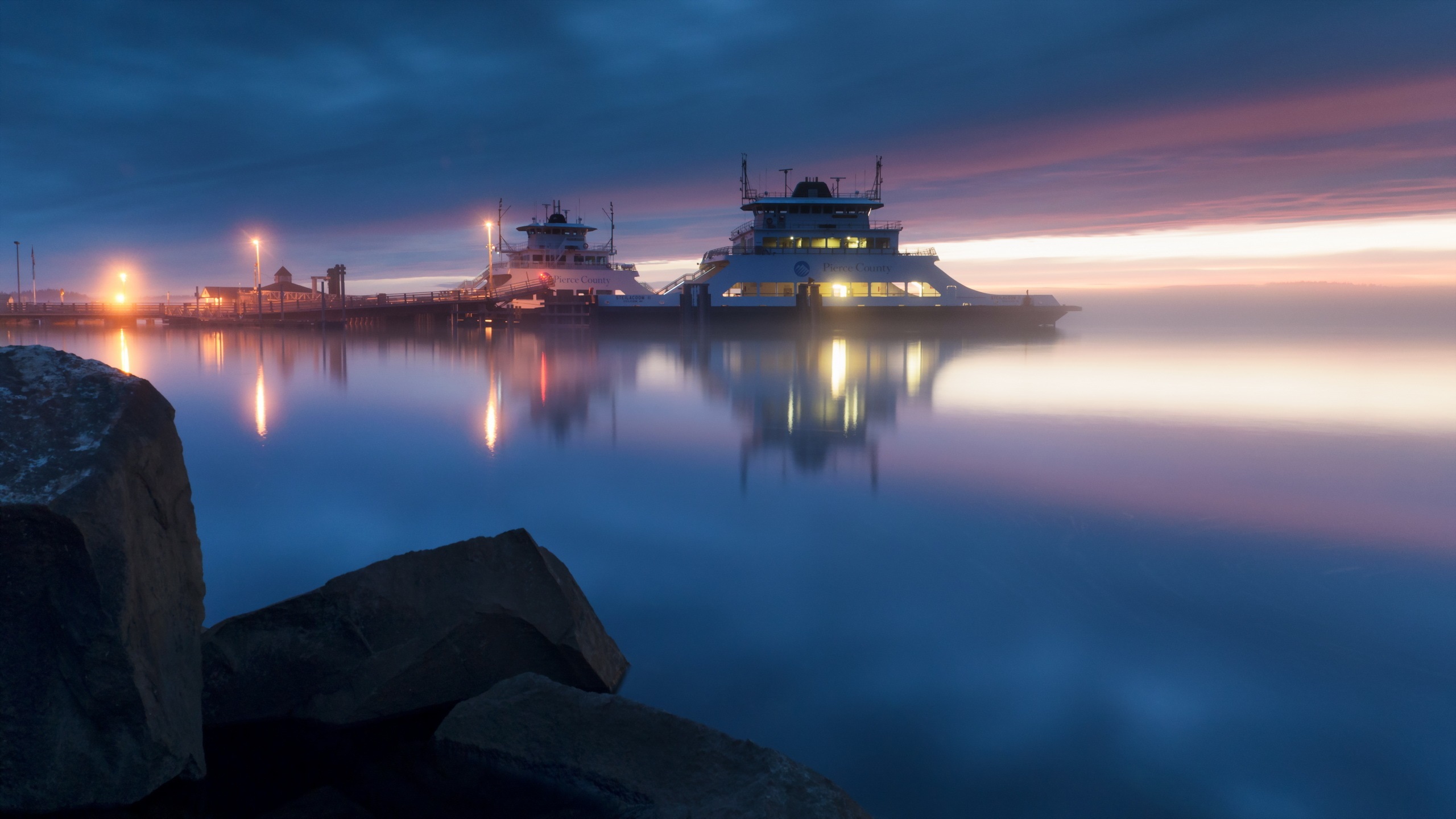 Docks At Night Wallpapers