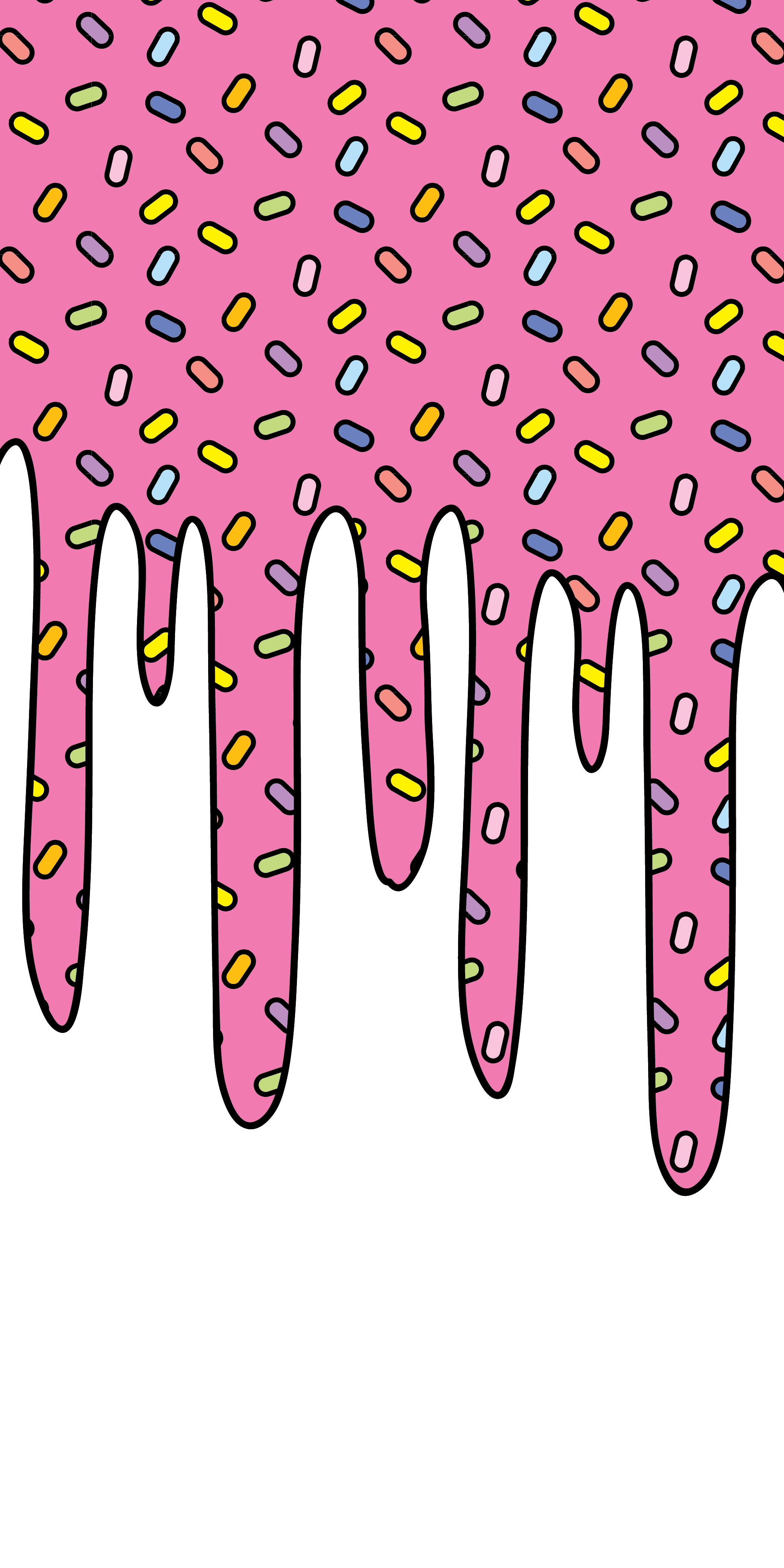 Donut Drip Design Wallpapers