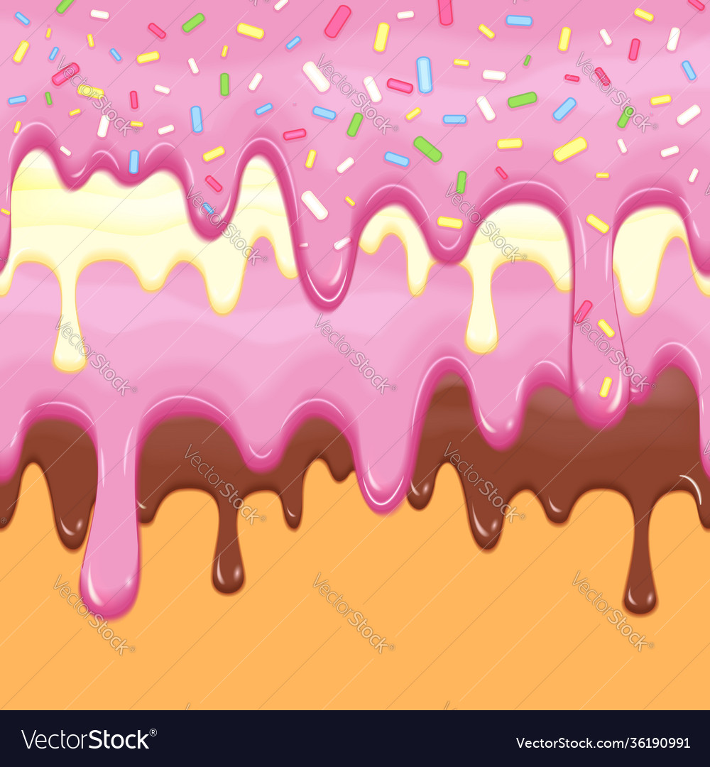 Donut Drip Design Wallpapers