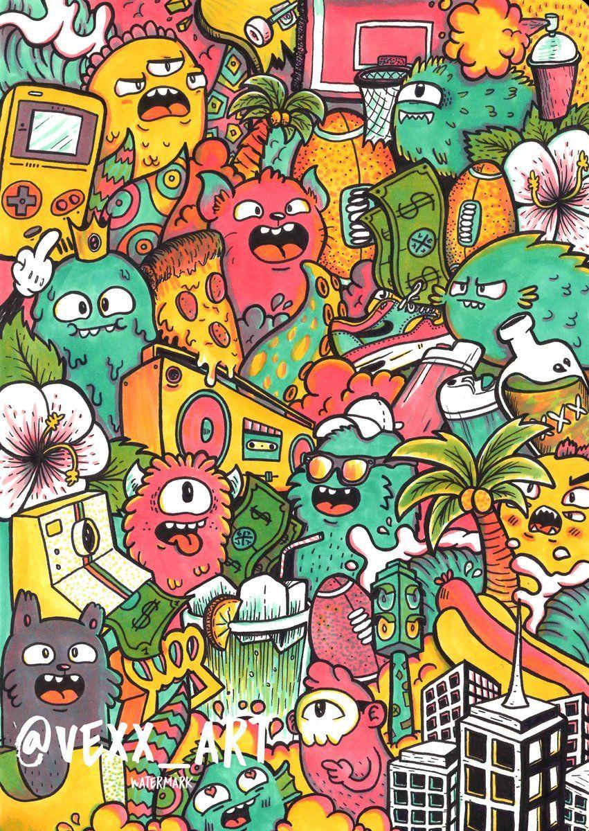 Doodle Art Vexx Wallpapers
