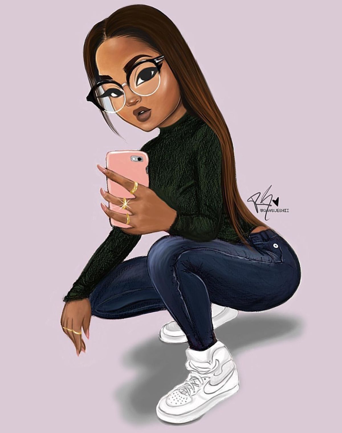 Dope Girl Cartoons Wallpapers