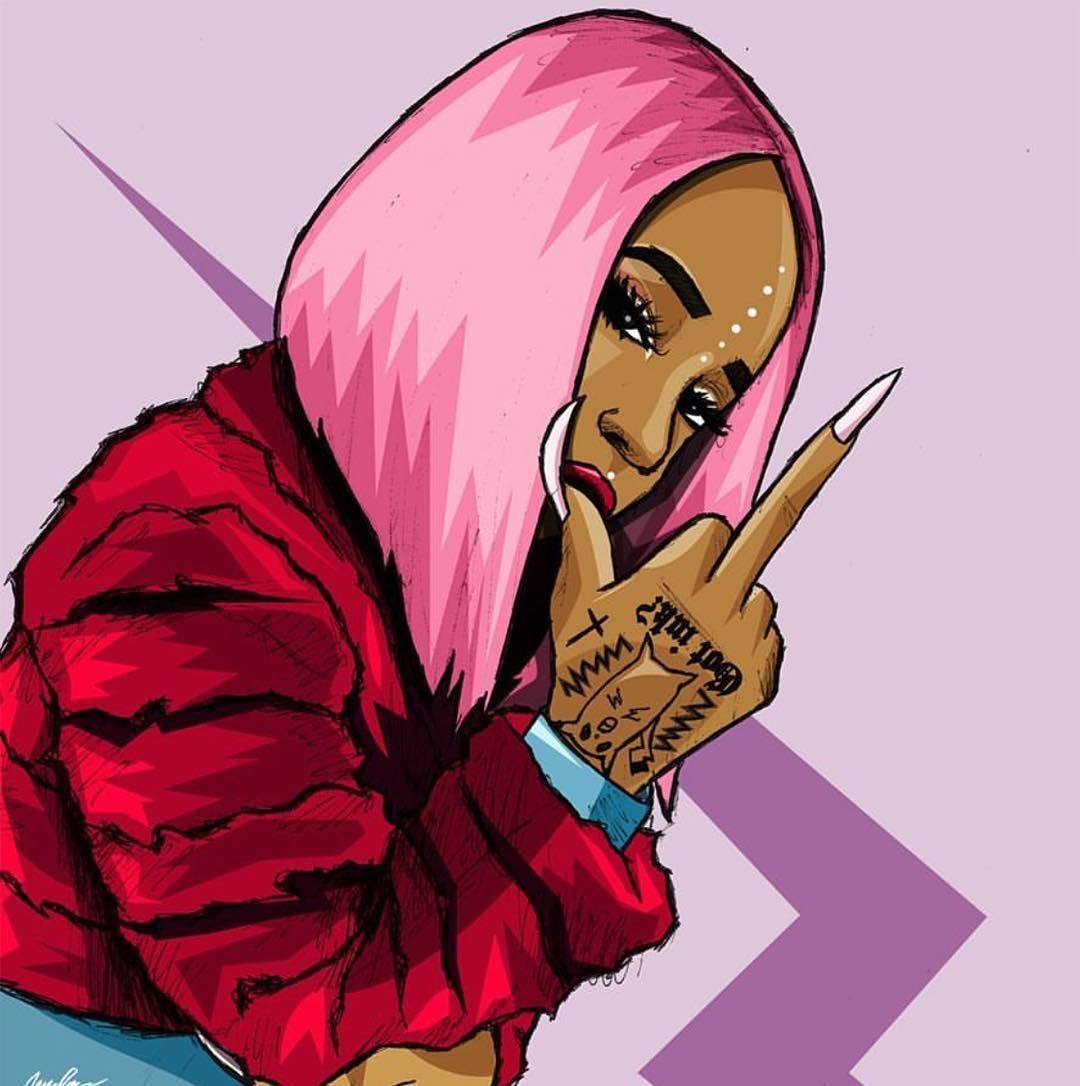 Dope Girl Cartoons Wallpapers