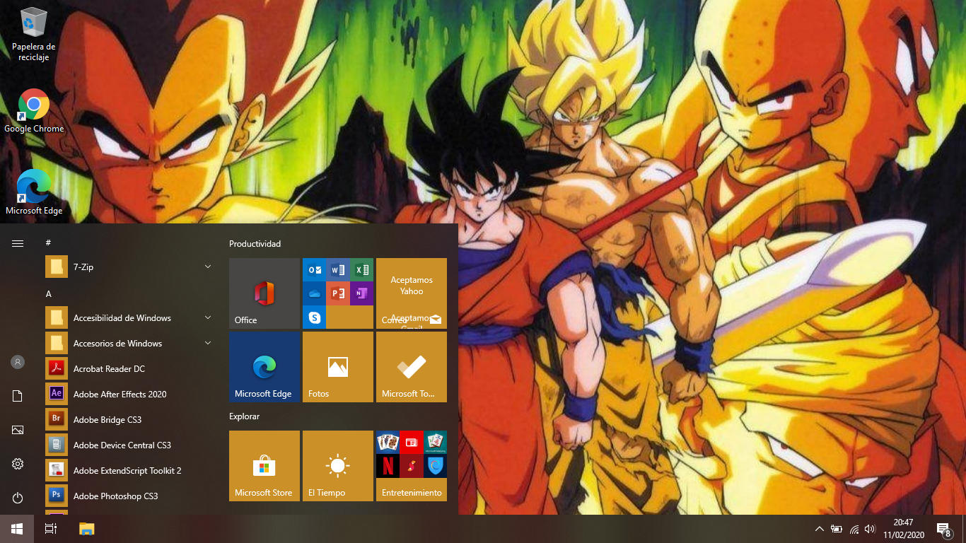 Dragon Ball Z Windows 10 Theme Wallpapers