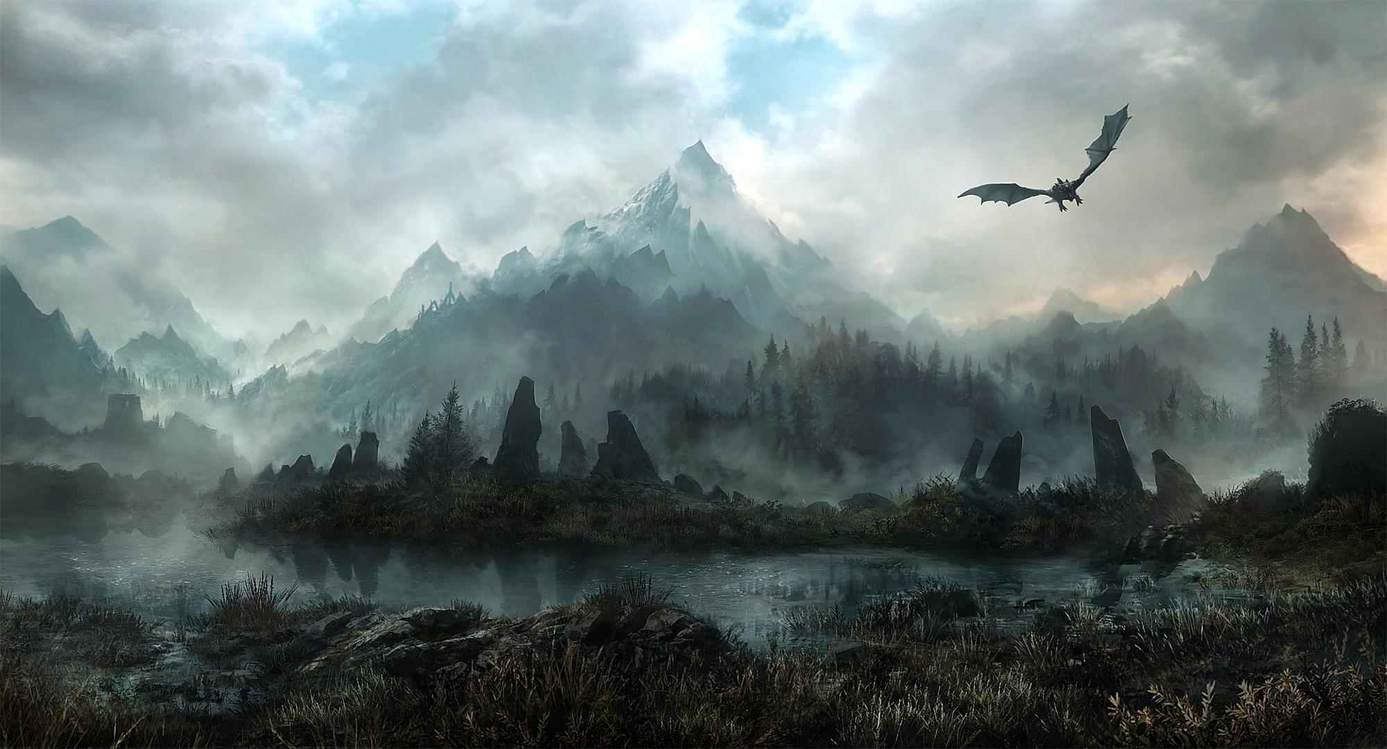 Dragon Landscape Wallpapers