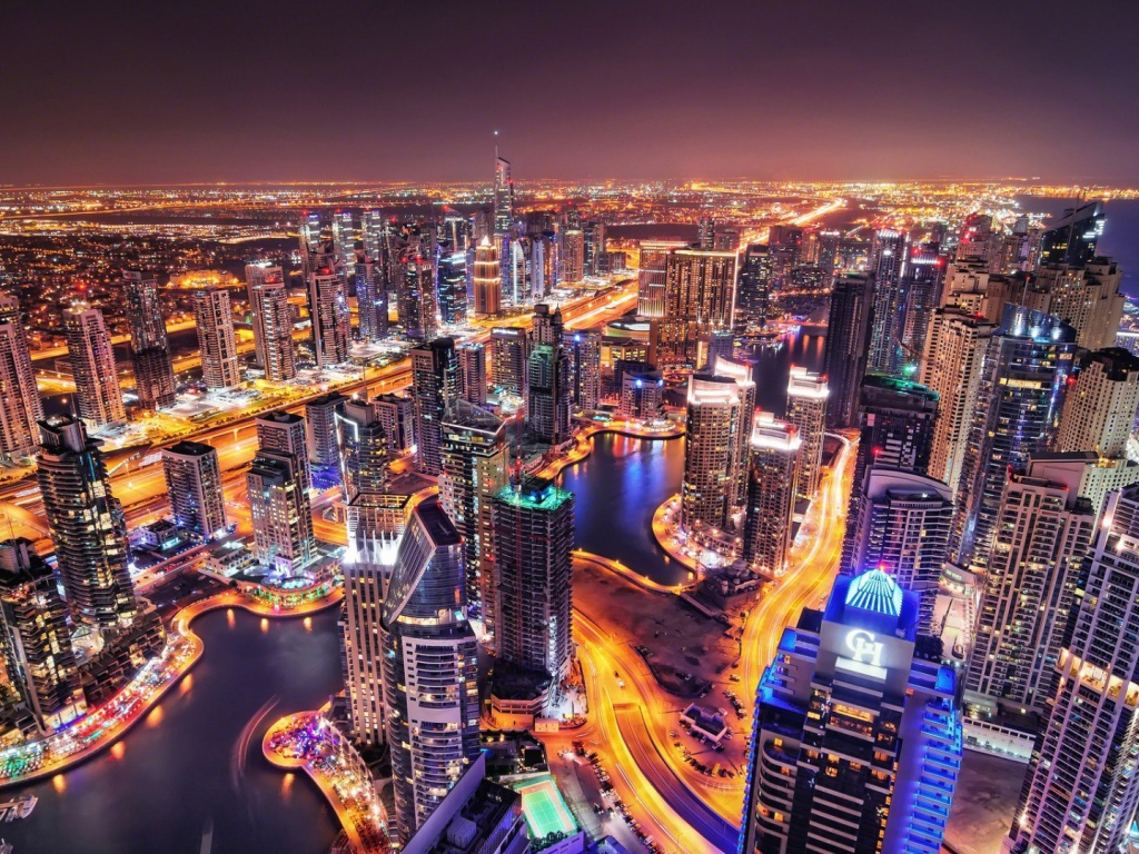 Dubai At Night Wallpapers