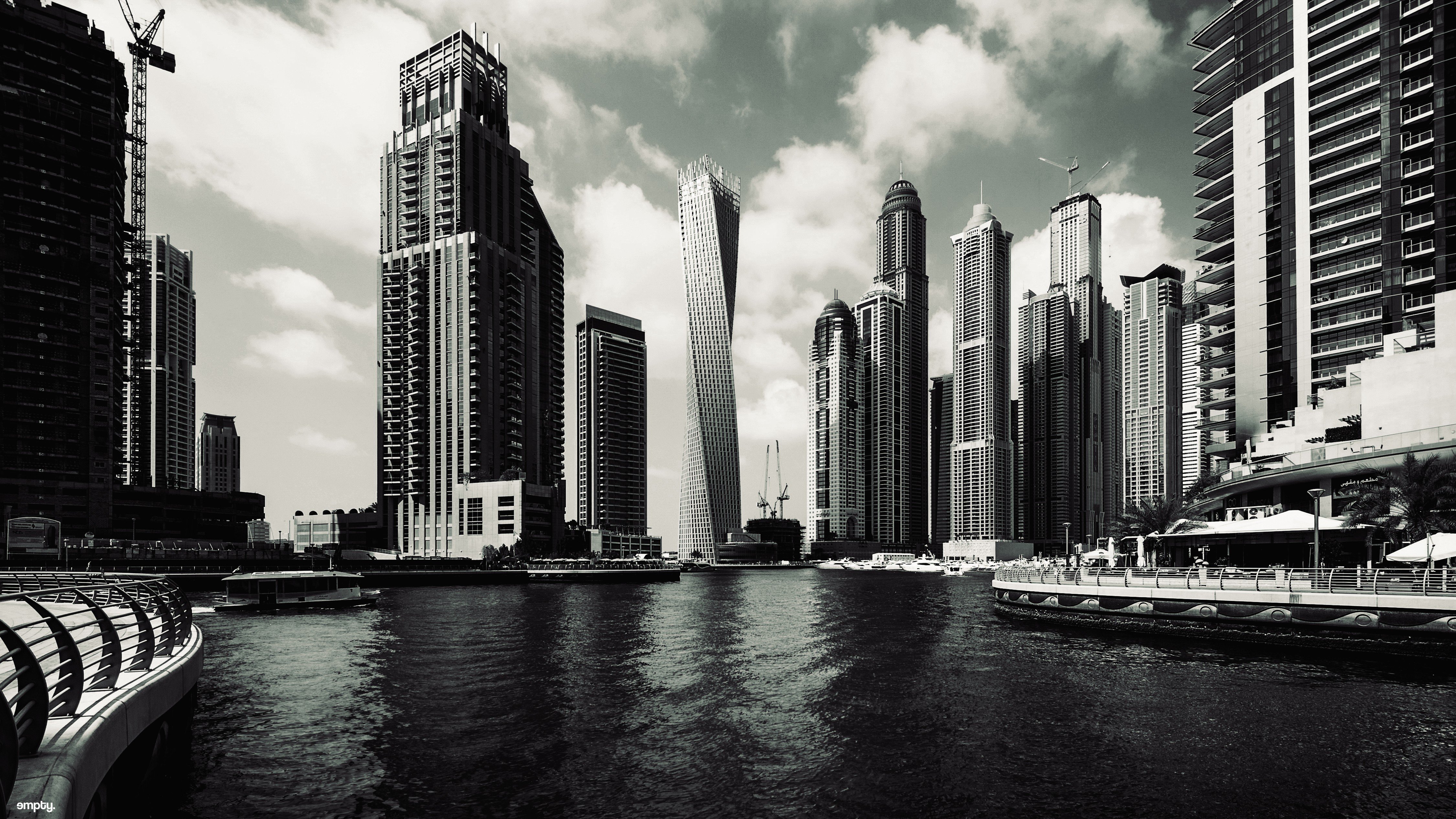 Dubai Black And White Wallpapers