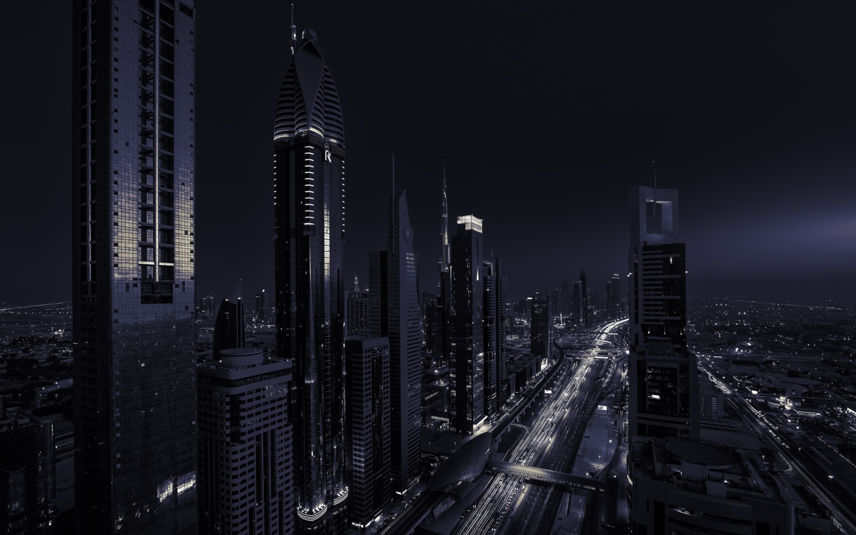 Dubai Black And White Wallpapers