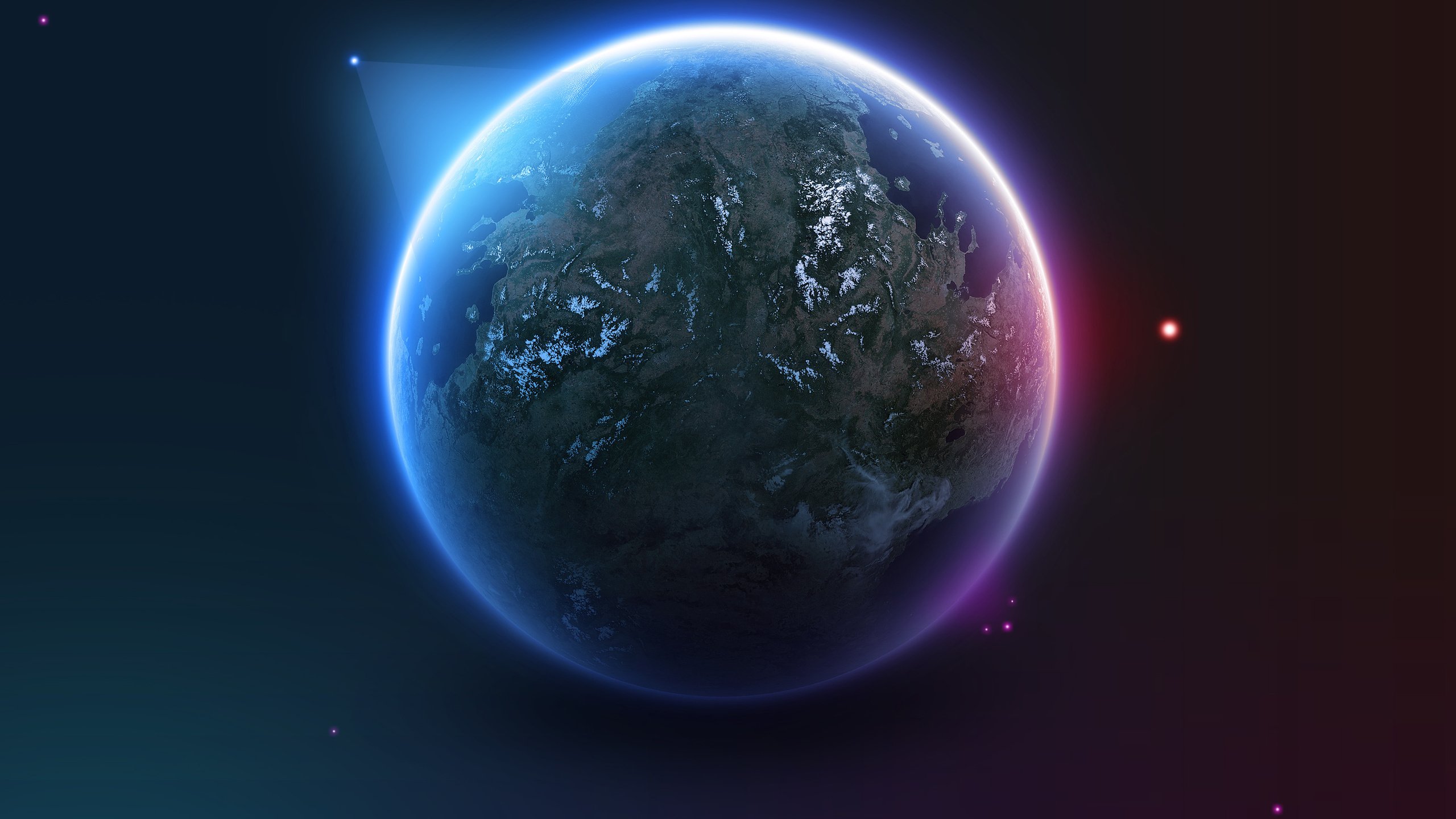 Earth And Stars Wallpapers