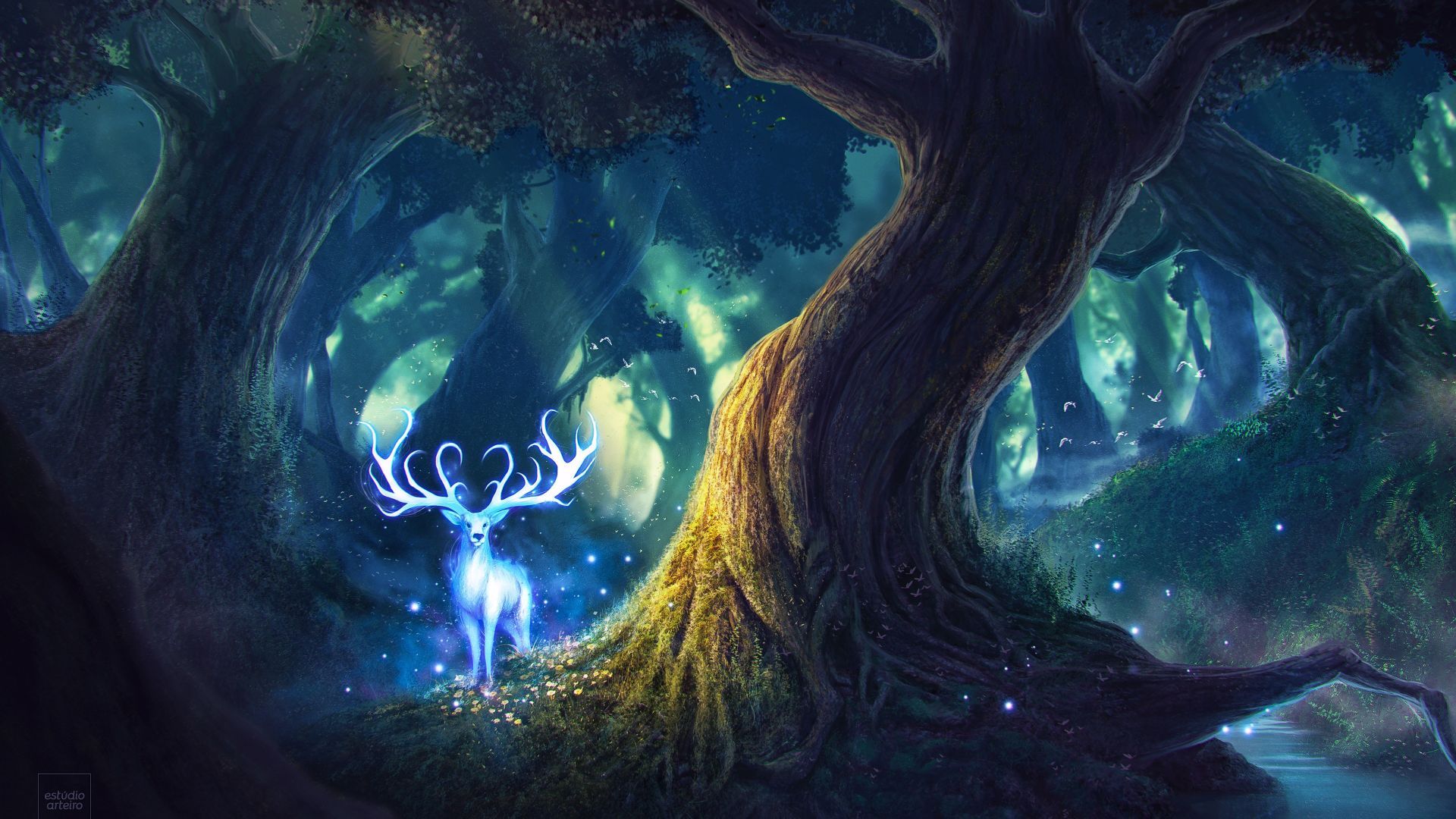 Enchanted Forest With Fairies Wallpapers