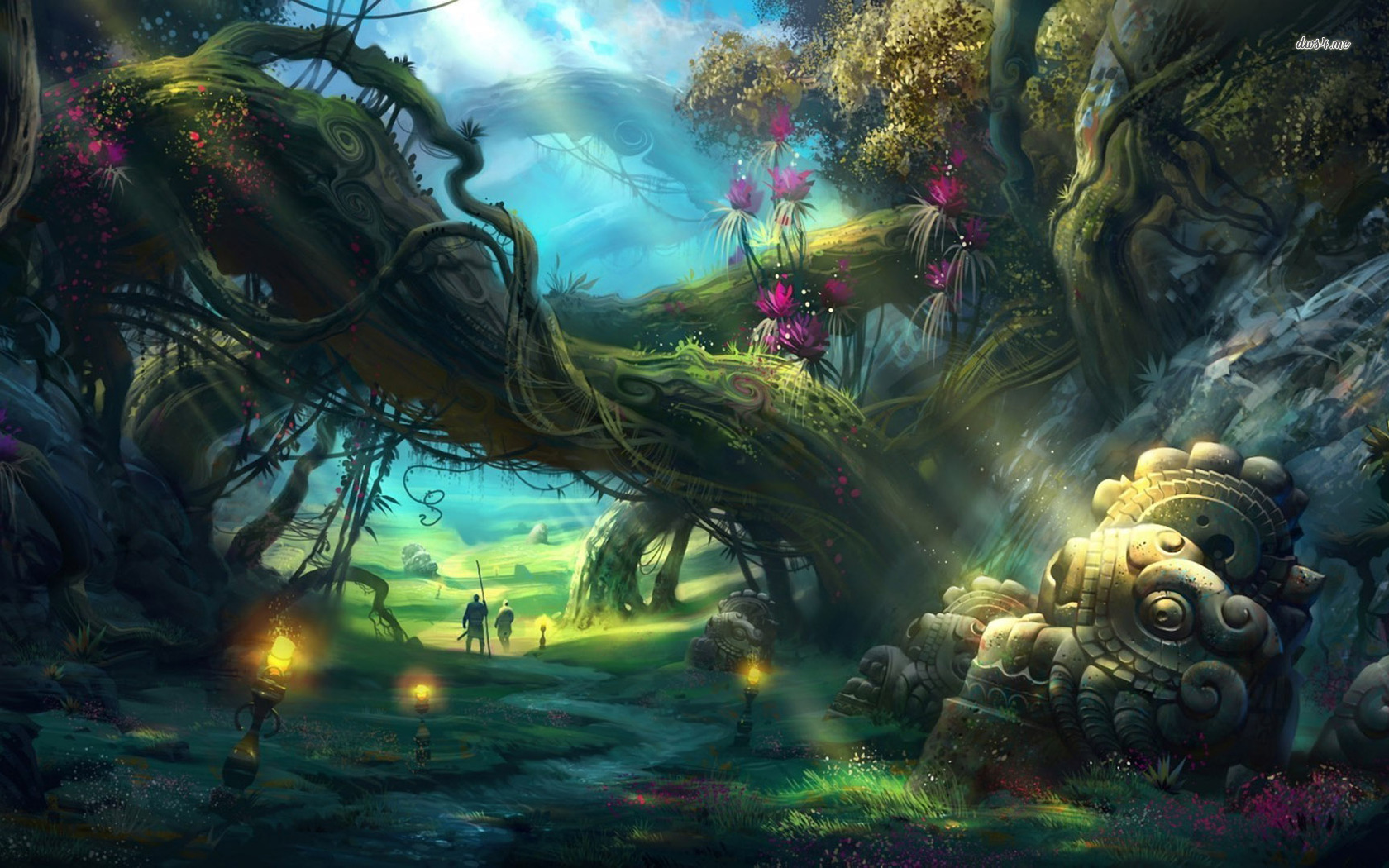 Enchanted Forest With Fairies Wallpapers