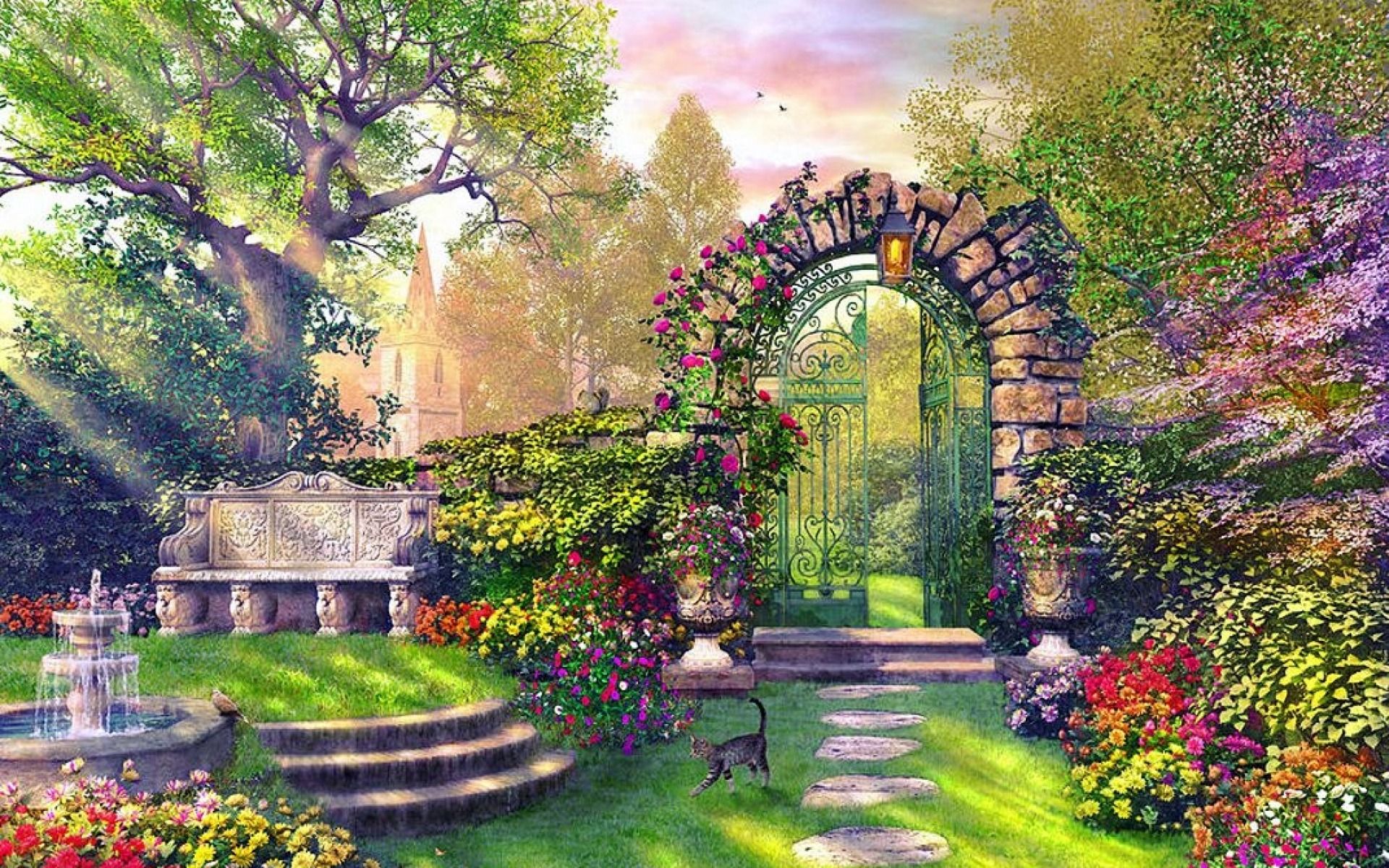 Enchanted Garden Wallpapers