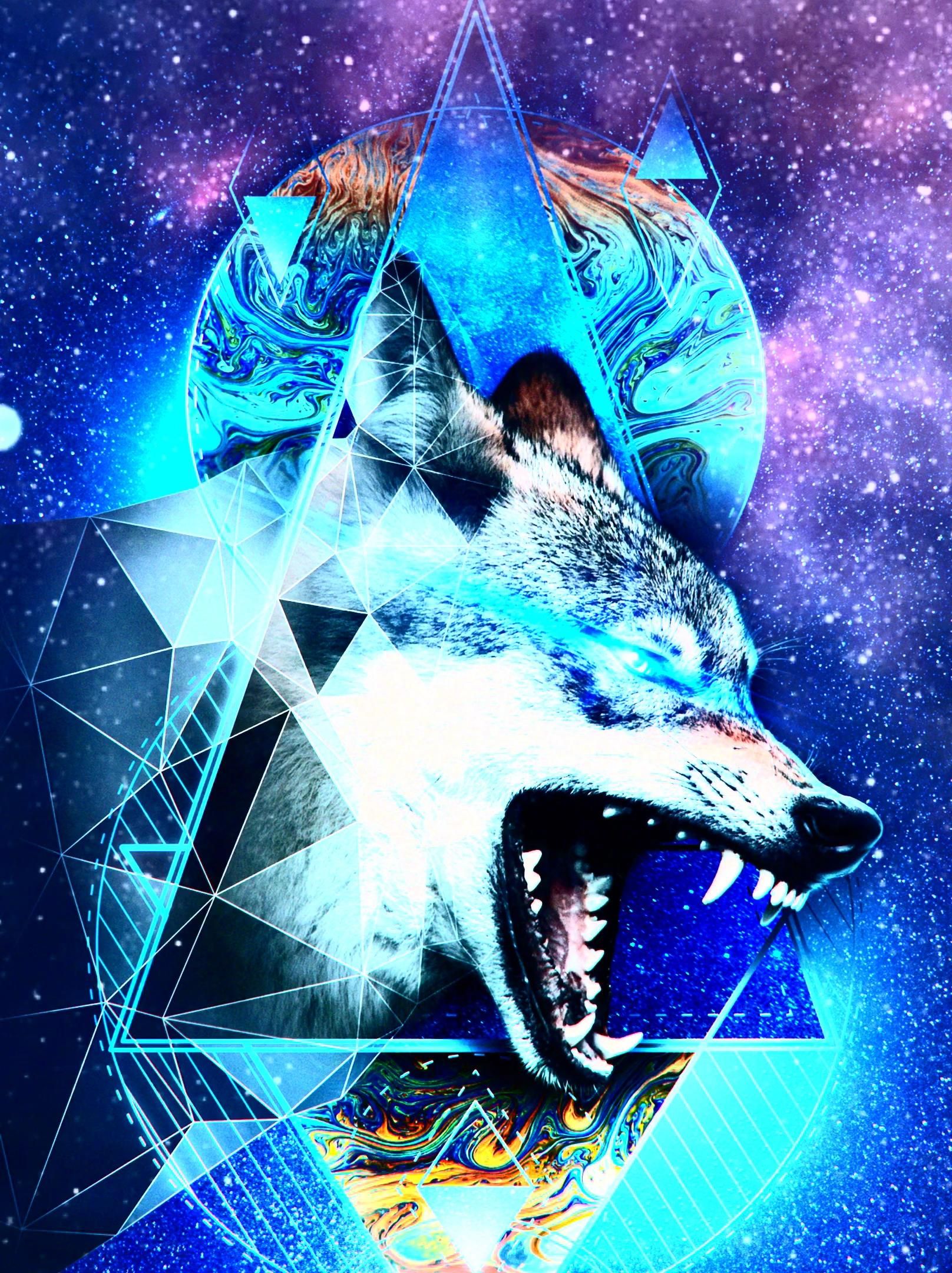 Epic Galaxy Wolf Wallpapers