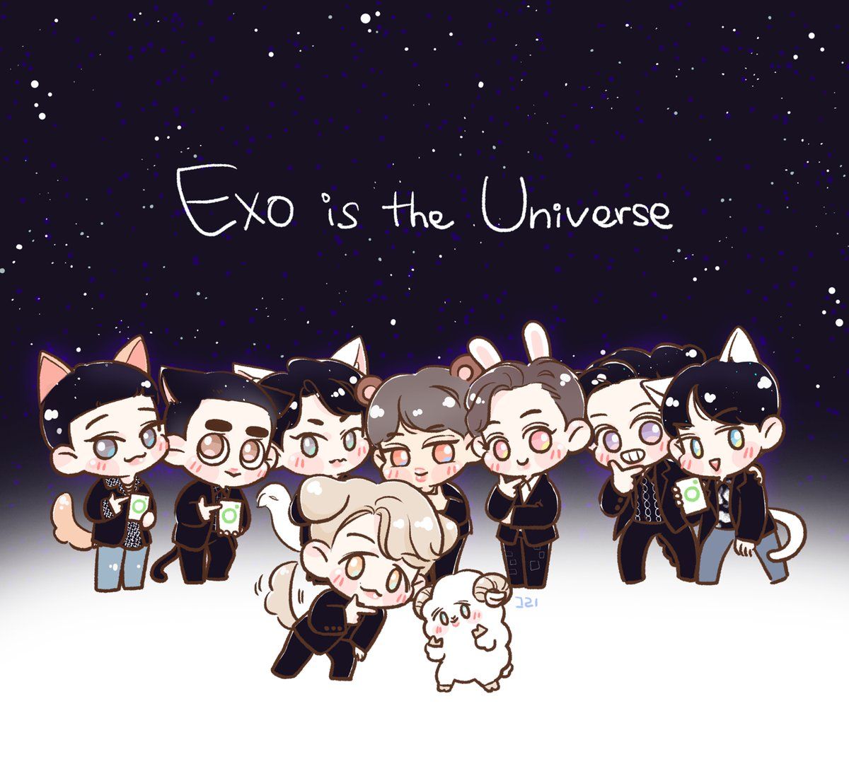 Exo Chibis Wallpapers