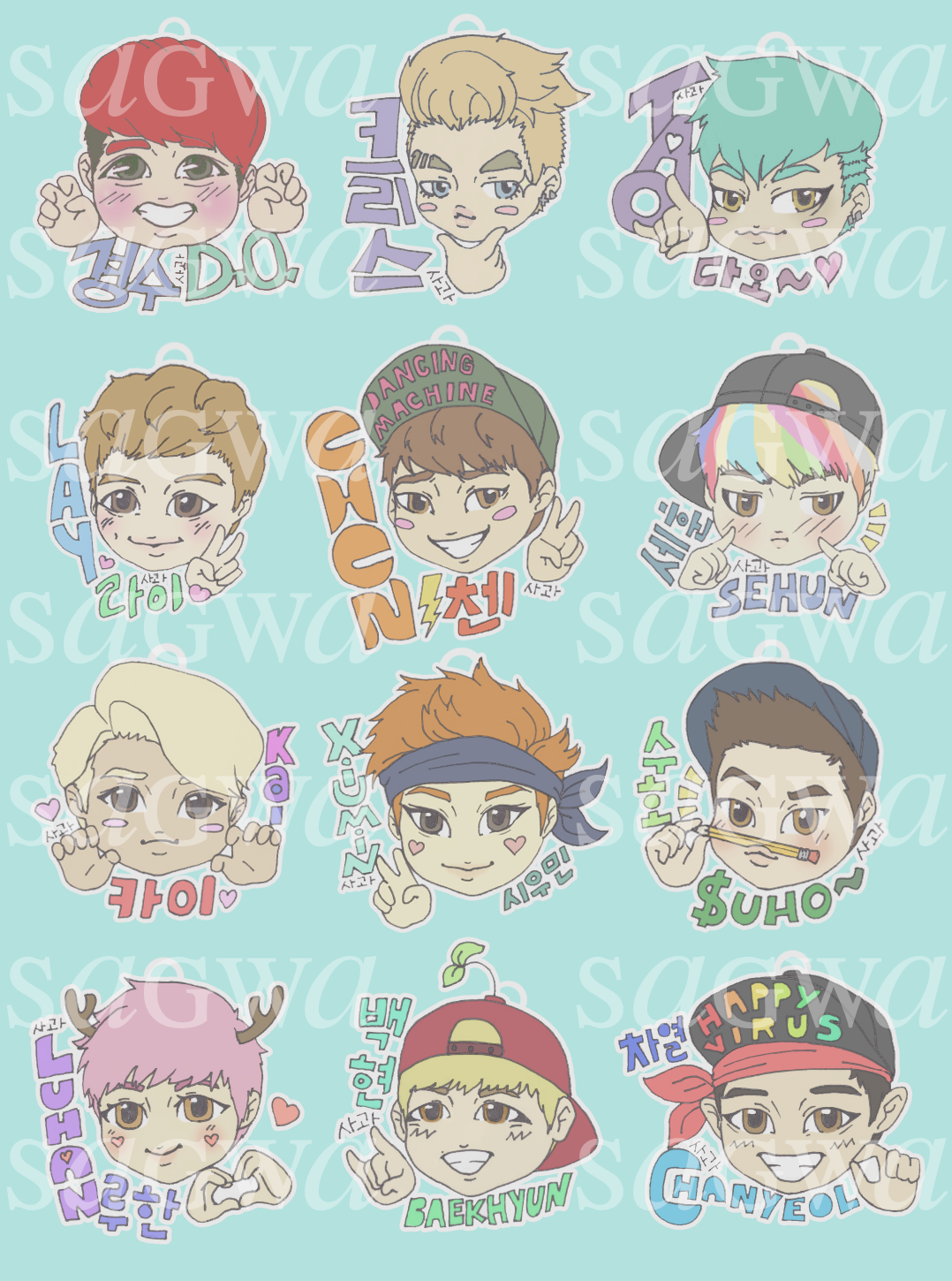 Exo Chibis Wallpapers