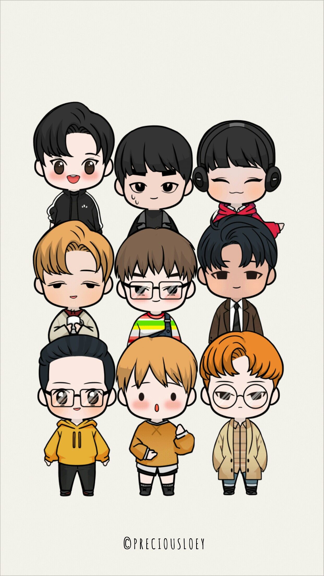 Exo Chibis Wallpapers