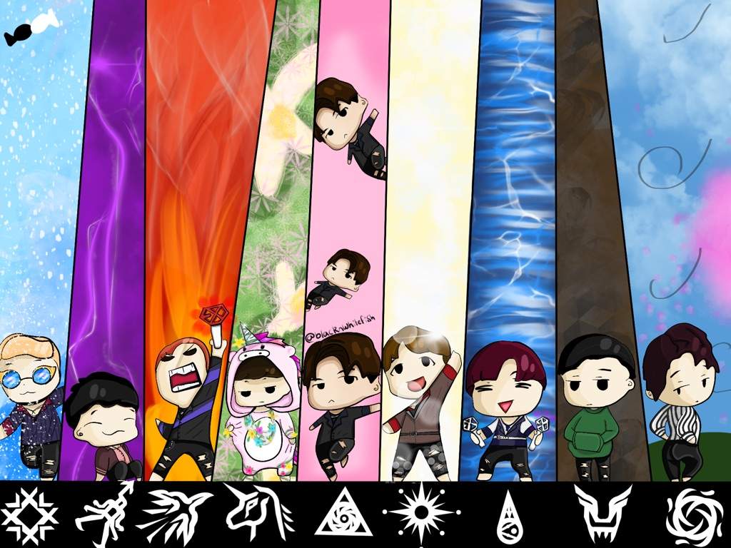 Exo Chibis Wallpapers