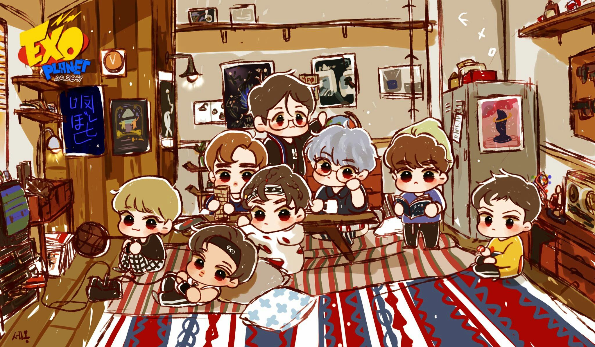 Exo Chibis Wallpapers