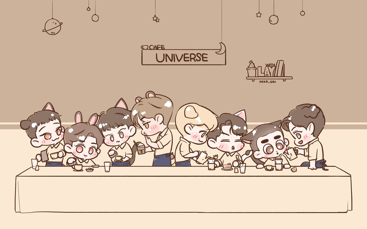 Exo Chibis Wallpapers