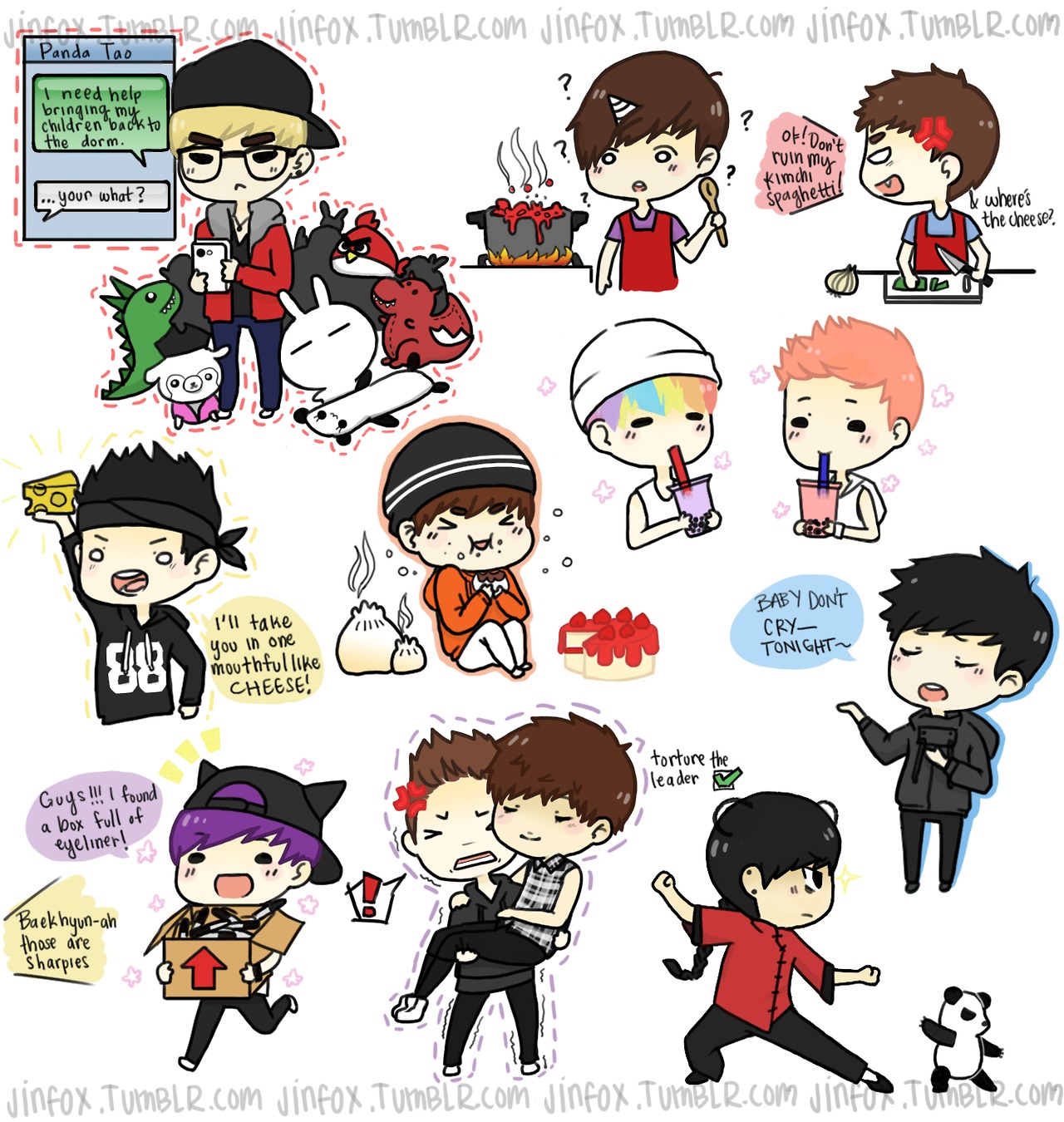 Exo Chibis Wallpapers