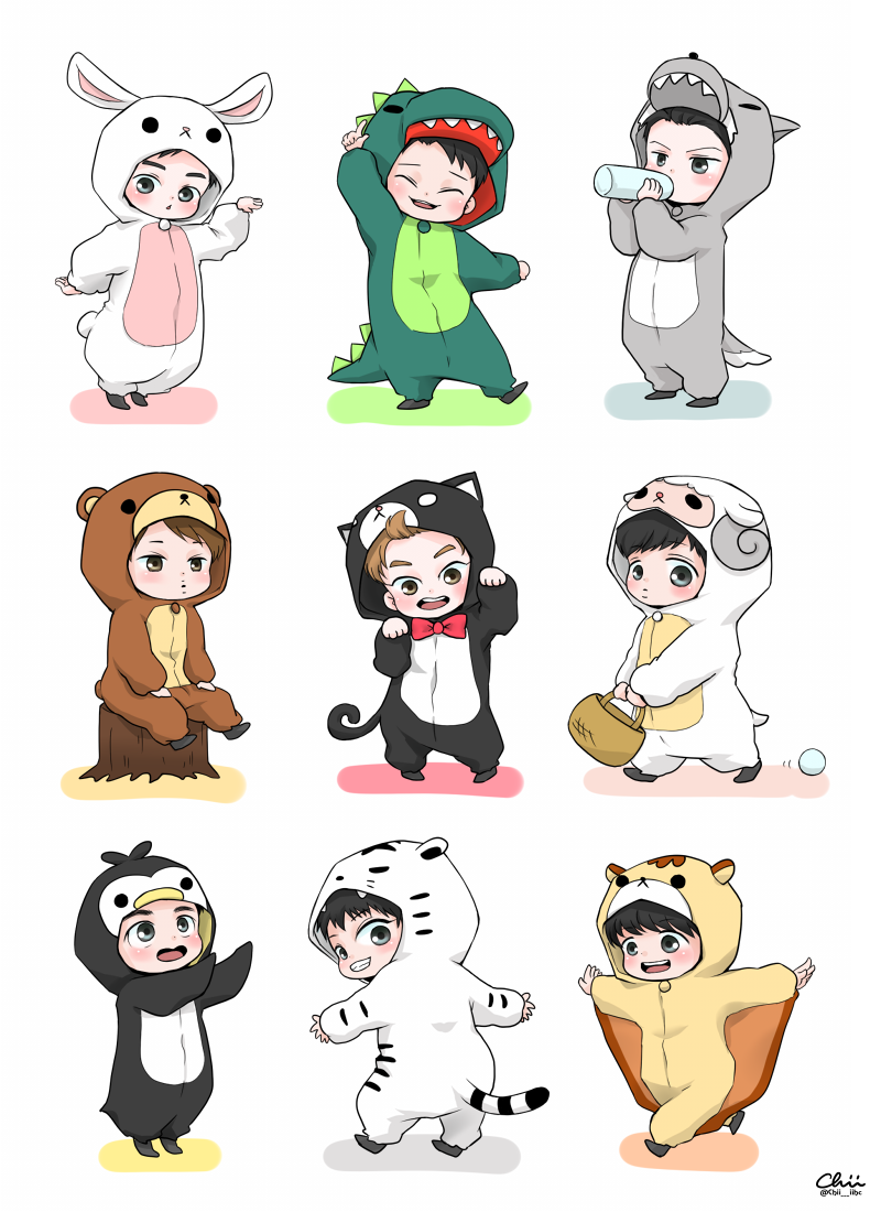 Exo Chibis Wallpapers