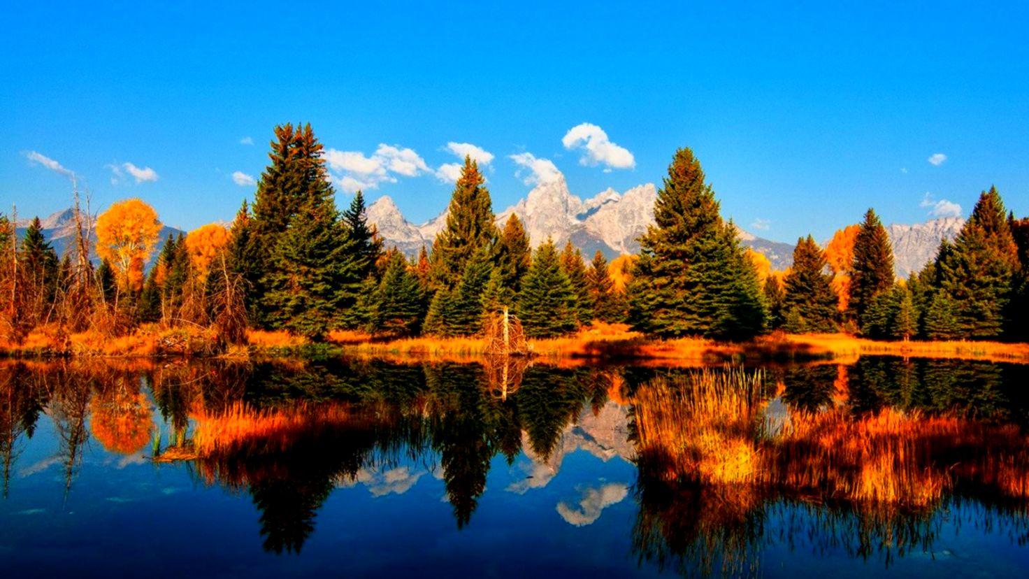 Fall Mountain Lake Wallpapers