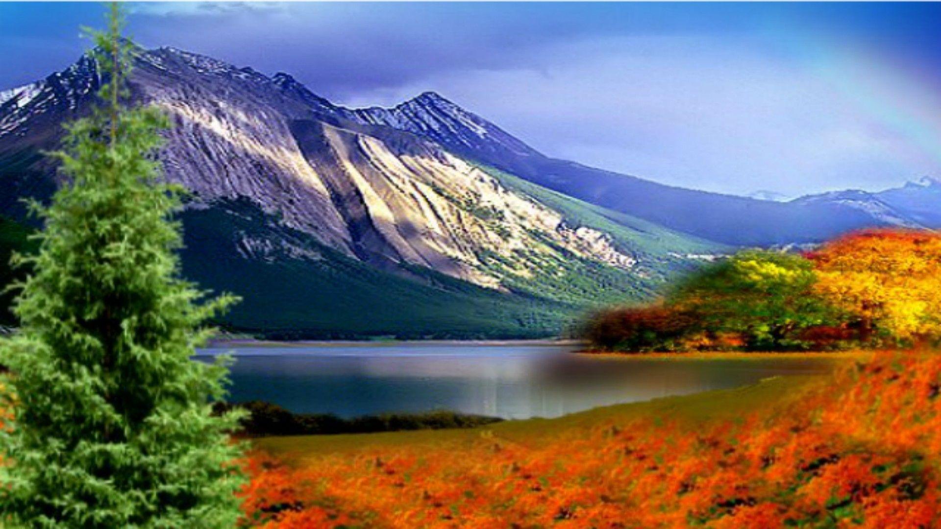 Fall Mountain Lake Wallpapers