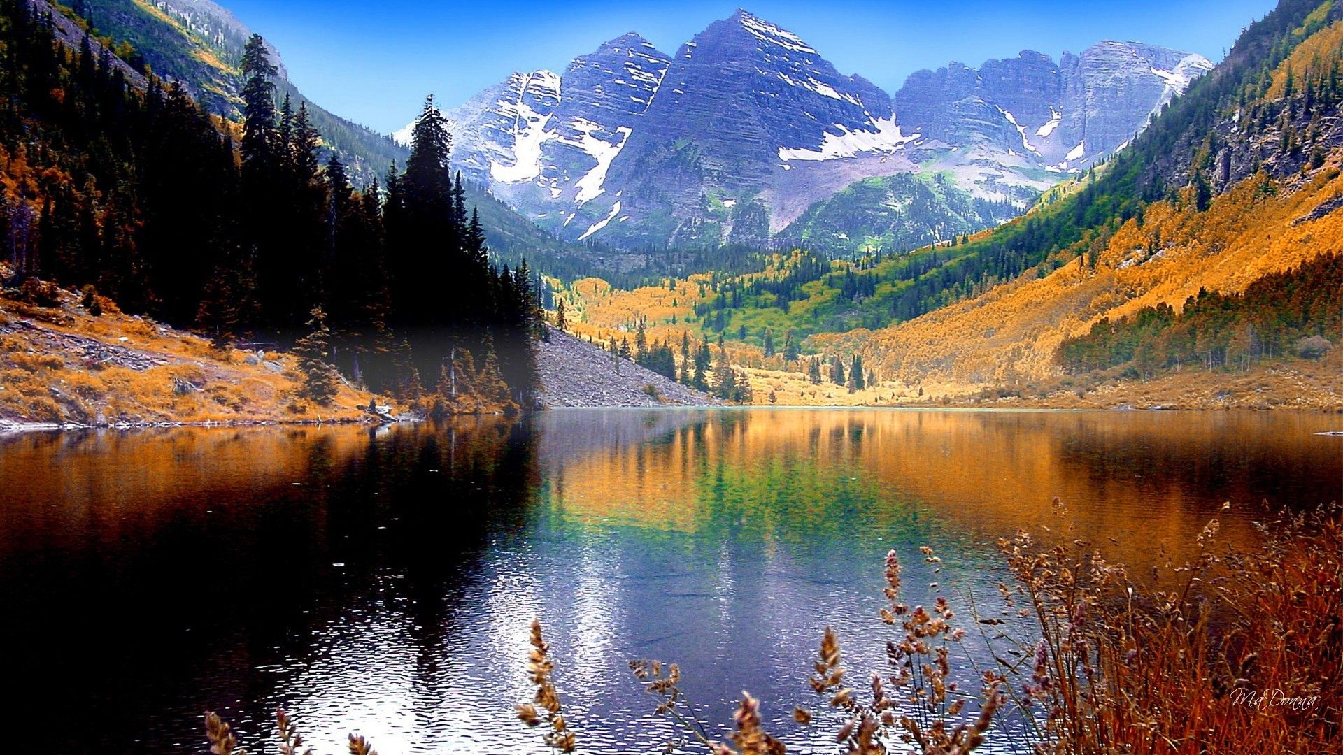 Fall Mountain Lake Wallpapers